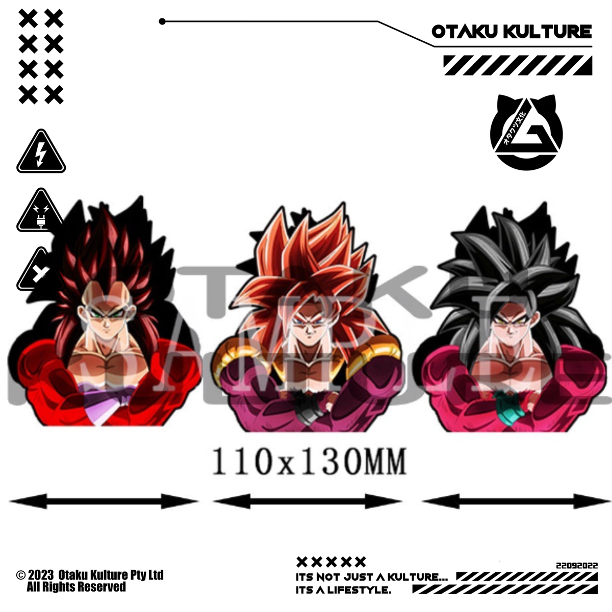 GOKU SUPER SAIYAN 4 3D MOTION STICKER