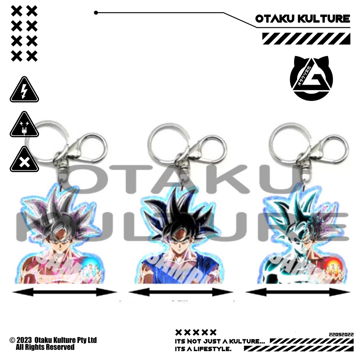 GOKU ULTRA INSTINCT 3D MOTION KEYCHAIN