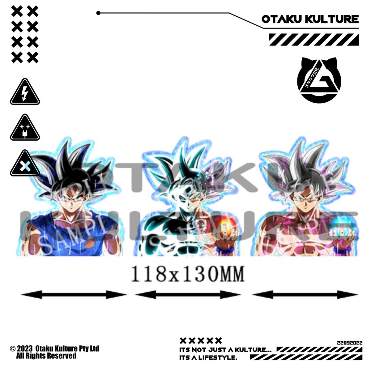 GOKU ULTRA INSTINCT 3D MOTION STICKER