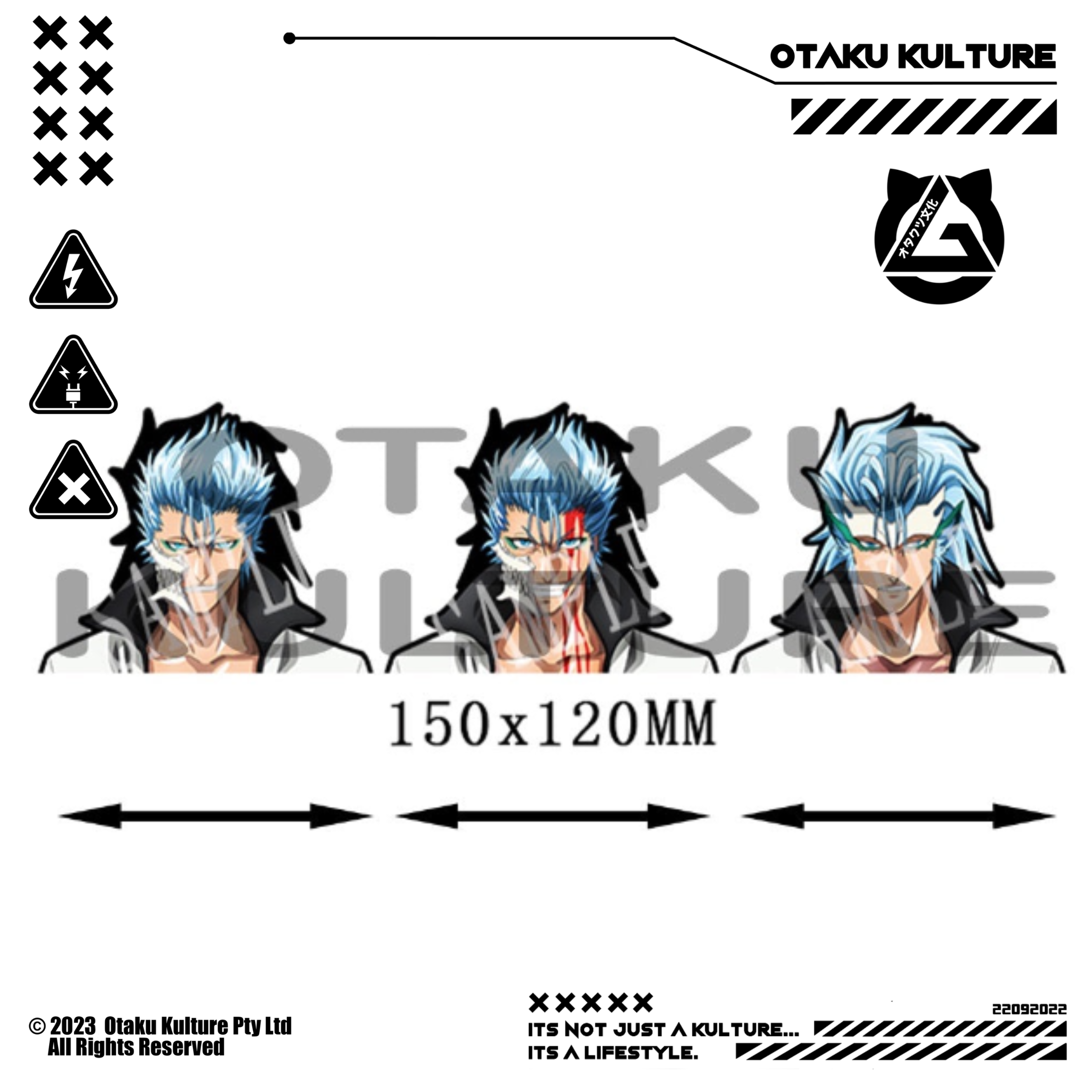 GRIMMJOW 3D MOTION STICKER