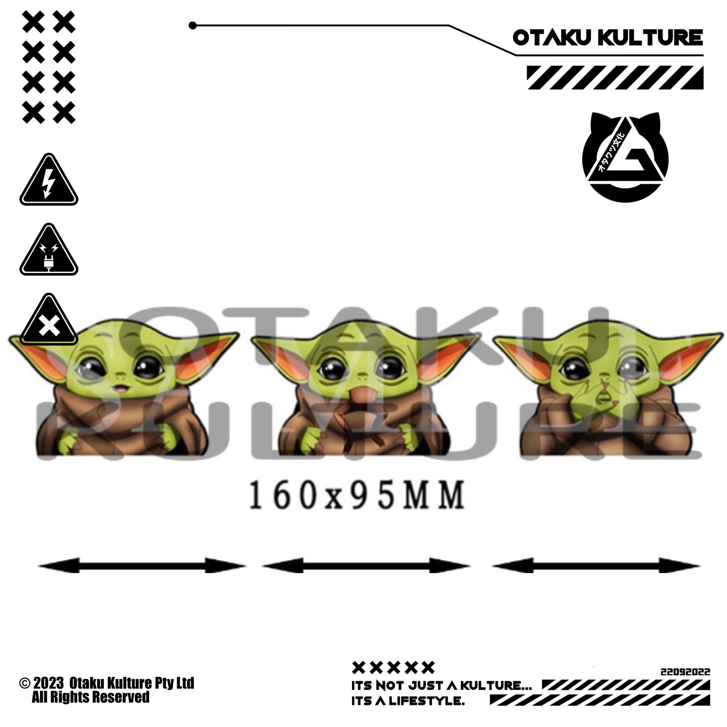 GROGU (BABY YODA) 3D MOTION STICKER