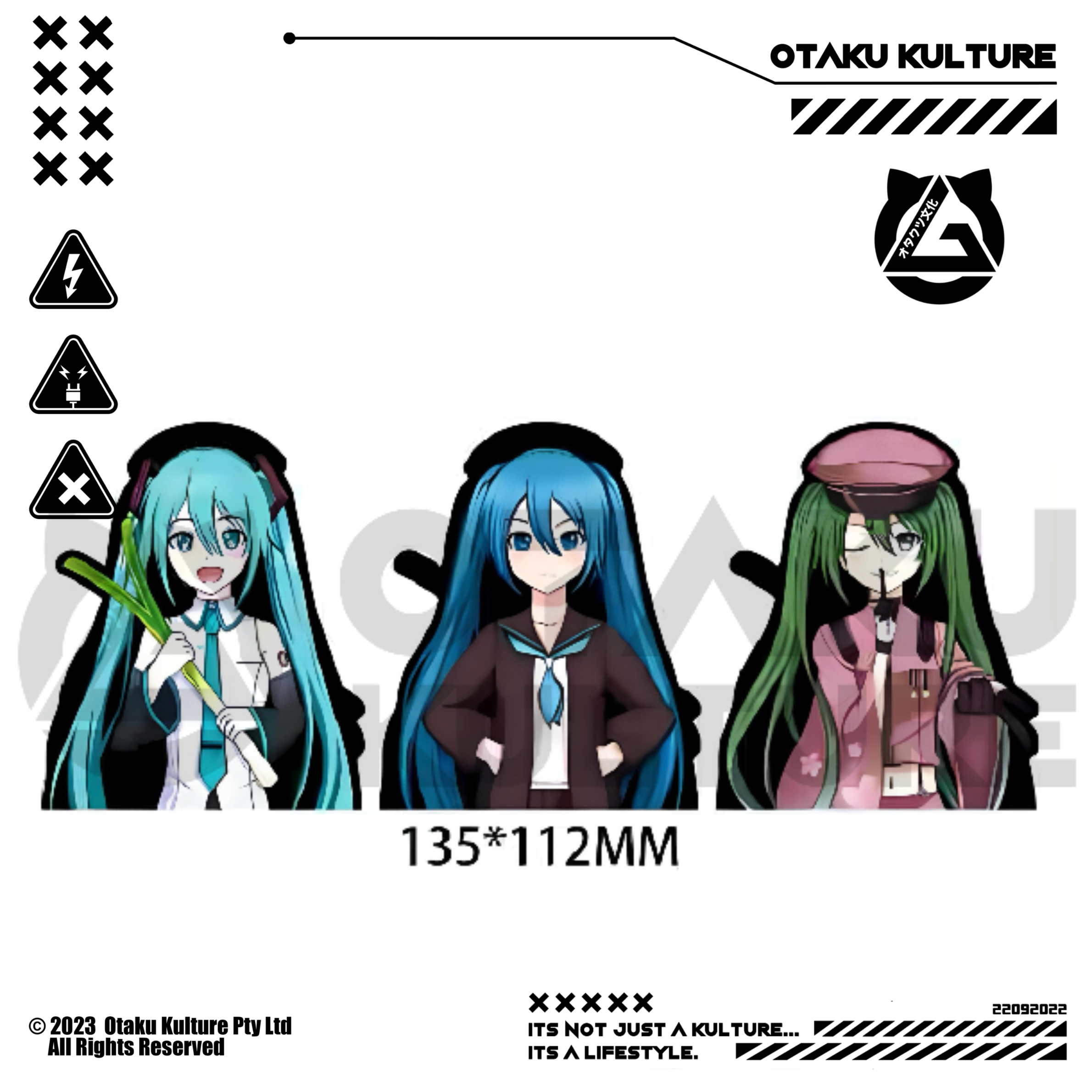HATSUNE MIKU GREEN ONION 3D MOTION STICKER
