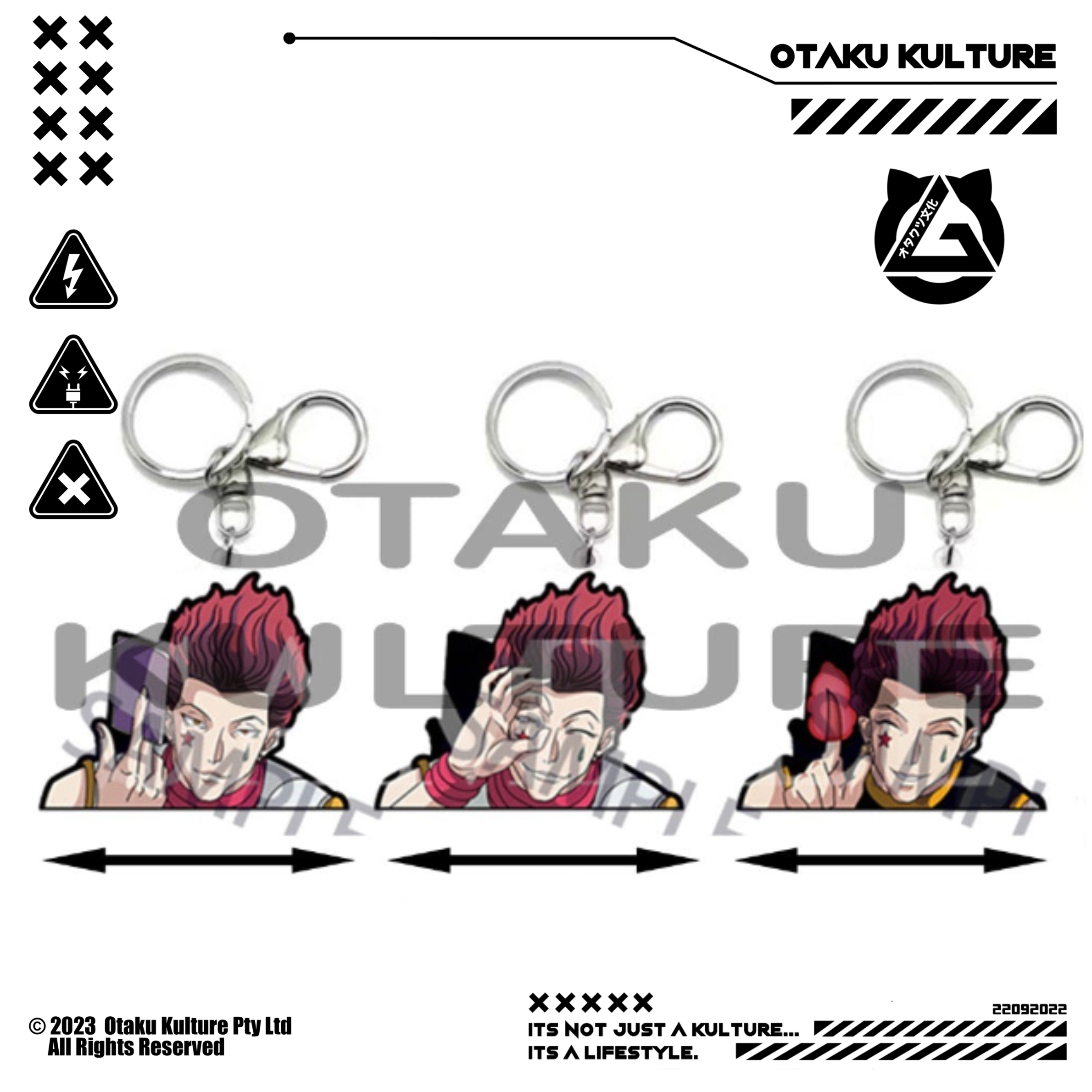 HISOKA CARD 3D MOTION KEYCHAIN