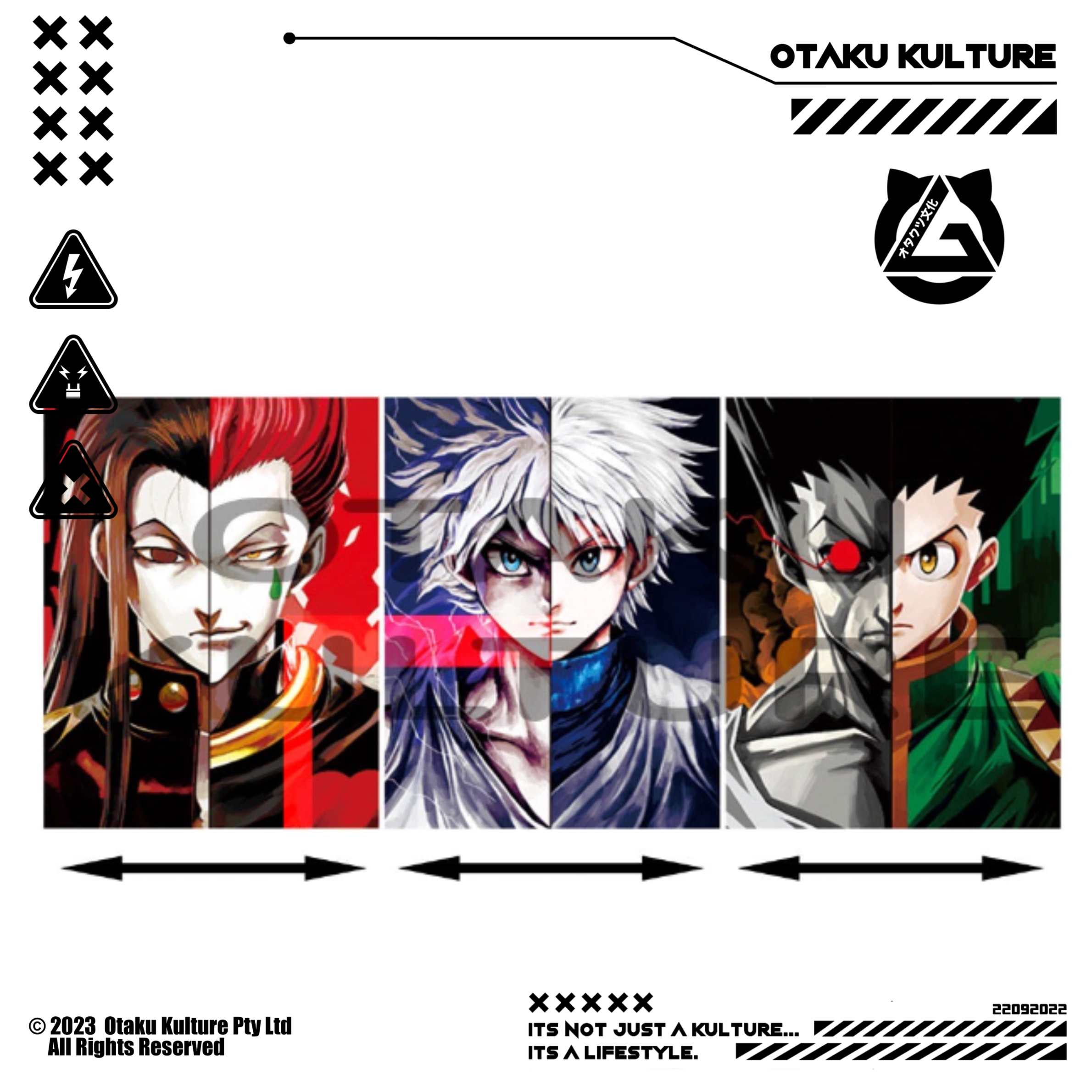 HISOKA/KILLUA/GON HALVED 3D MOTION POSTER