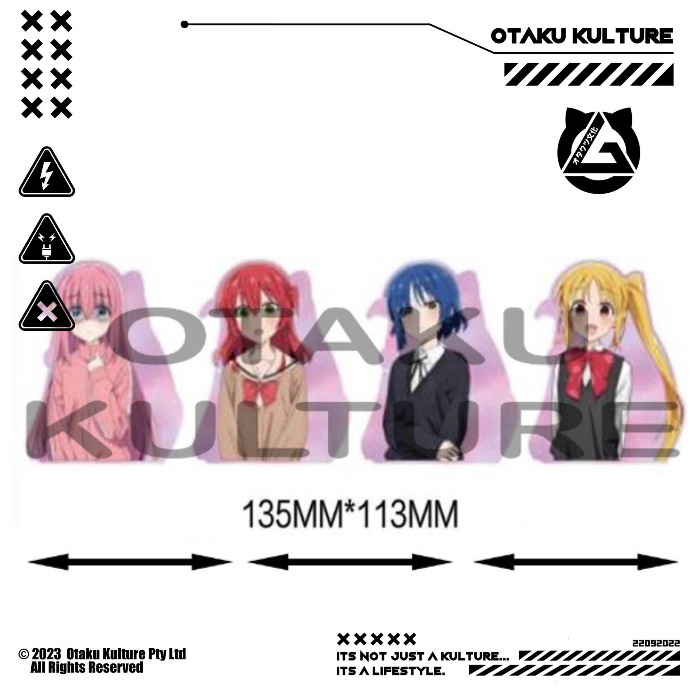 HITORI/NIJIKA/RYO/IKUYO 3D MOTION STICKER