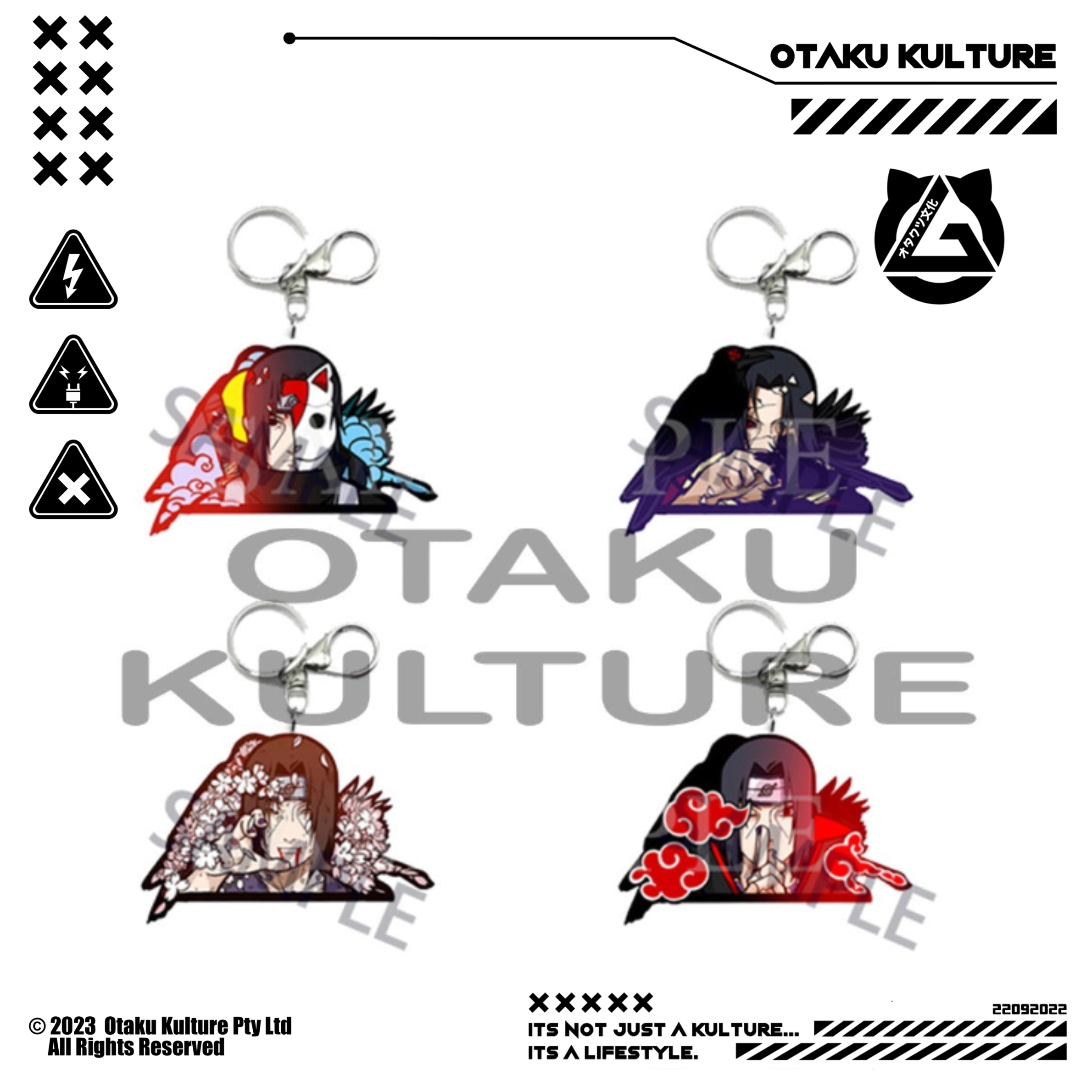 ITACHI AKATSUKI 3D MOTION KEYCHAIN