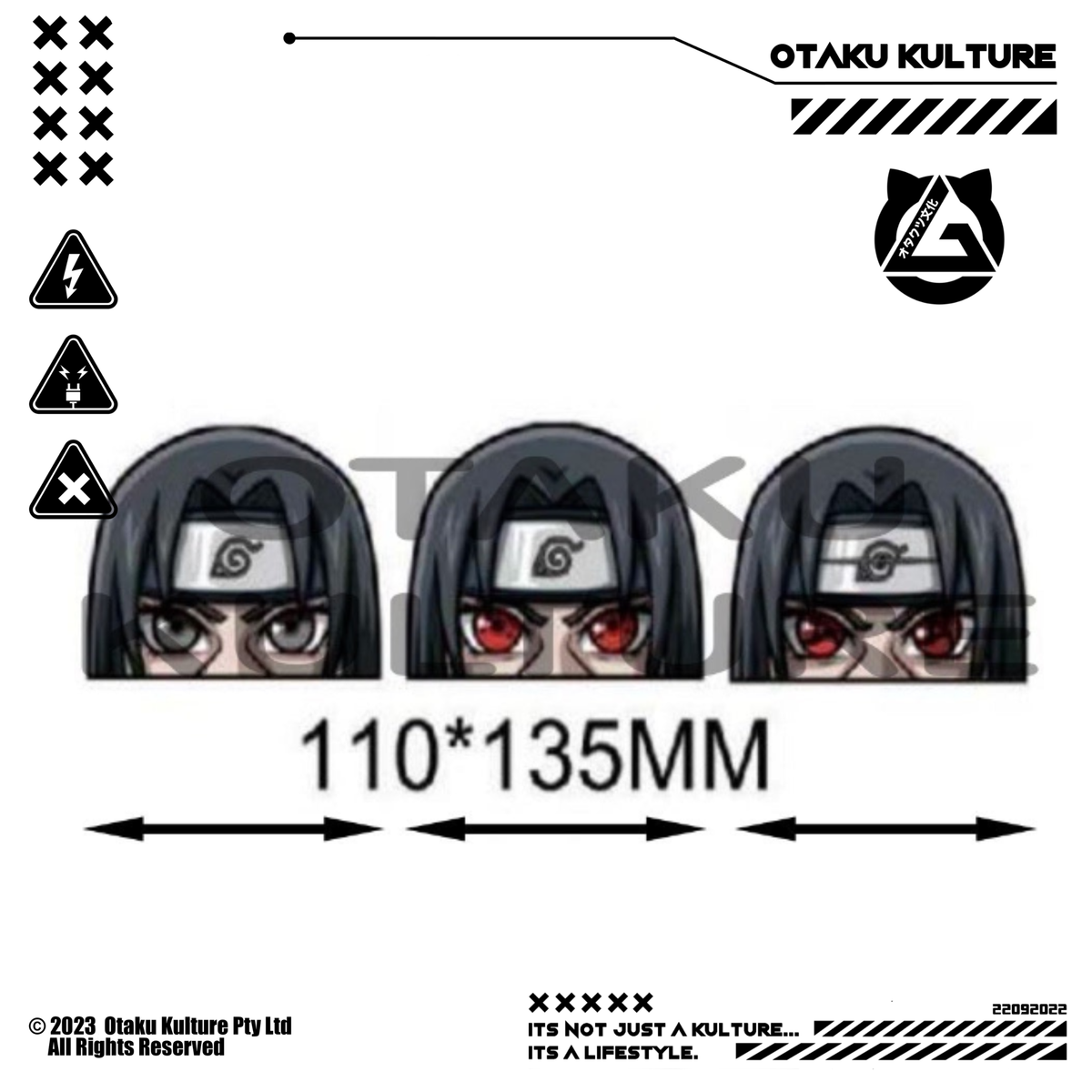 ITACHI EYES 3D MOTION STICKER
