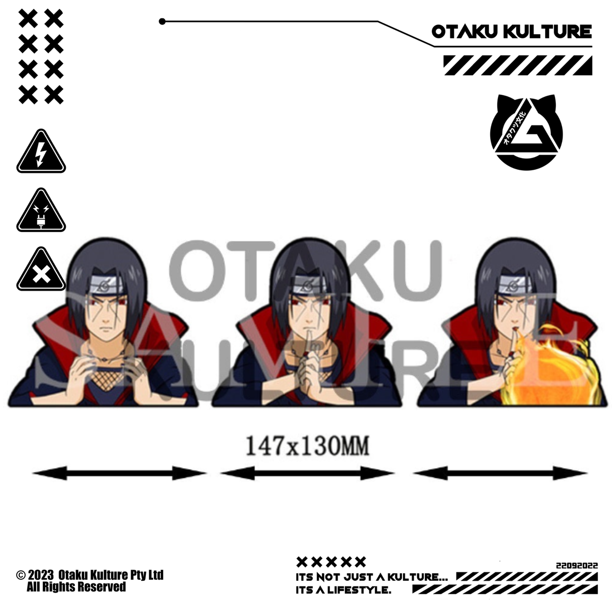 ITACHI FIREBALL 3D MOTION STICKER