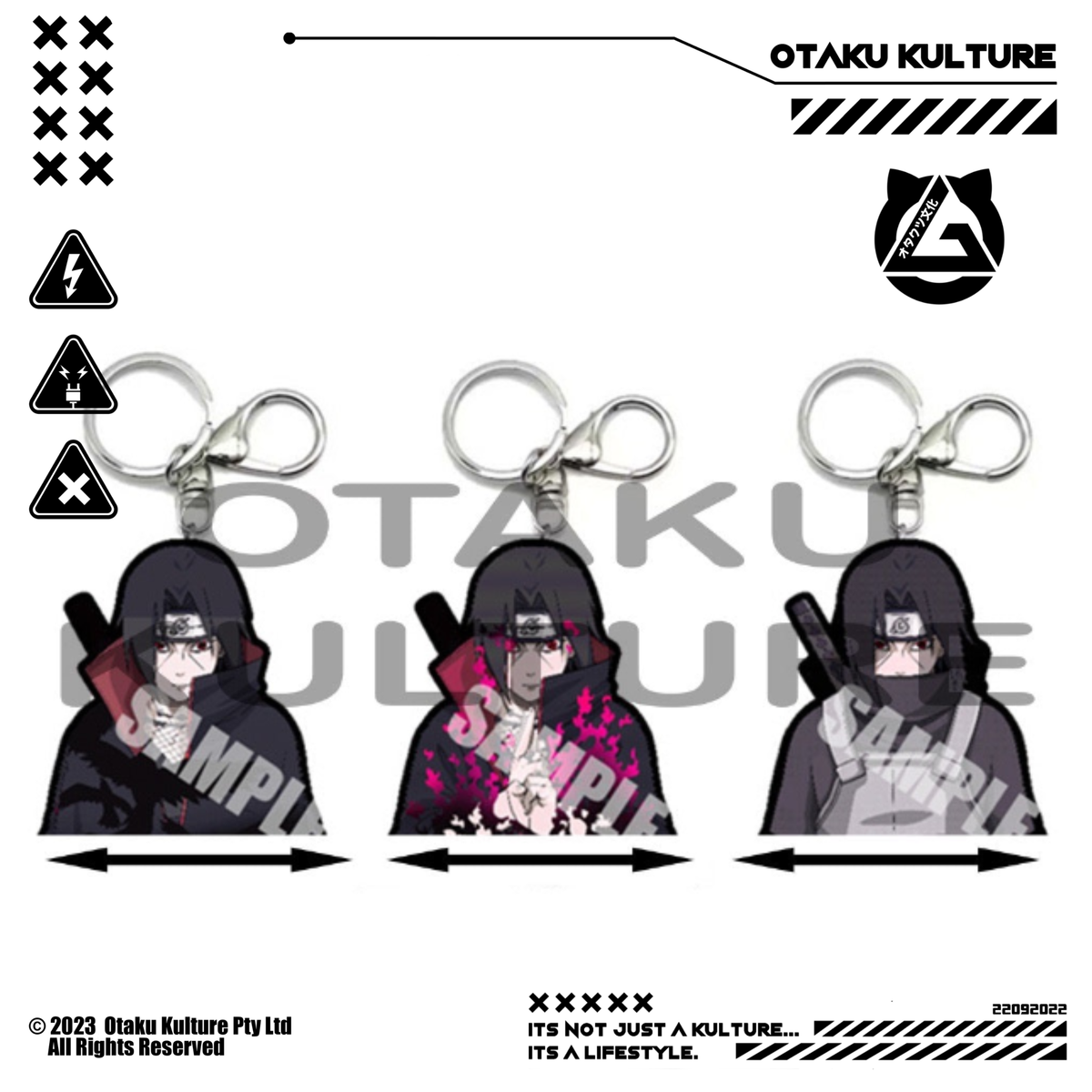 ITACHI SWORD 3D MOTION KEYCHAIN