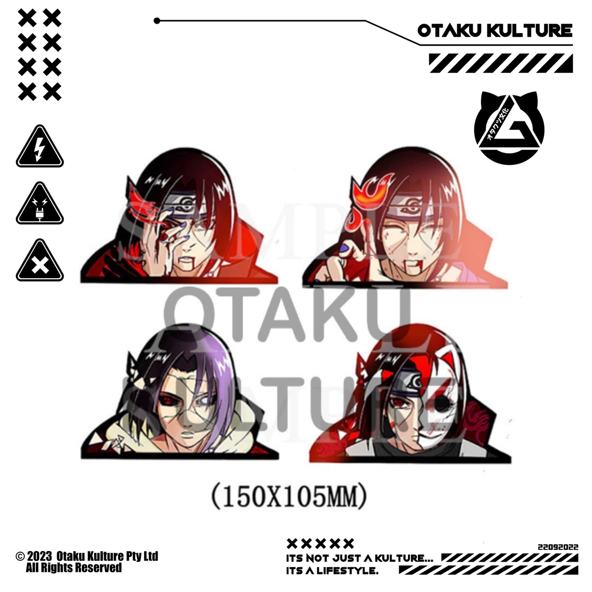 ITACHI TEARING UP 3D MOTION STICKER