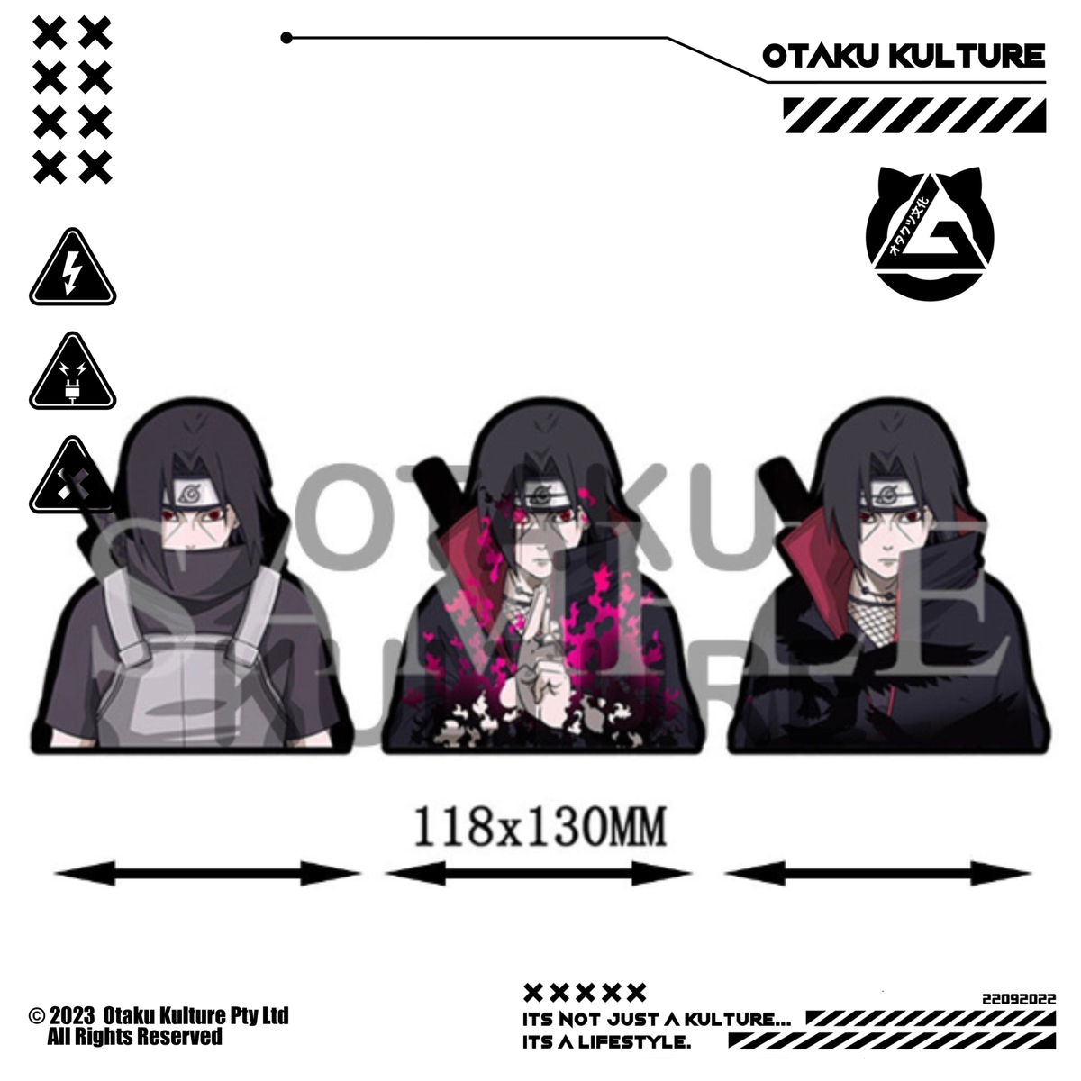 ITACHI WITH SWORD 3D MOTION STICKER