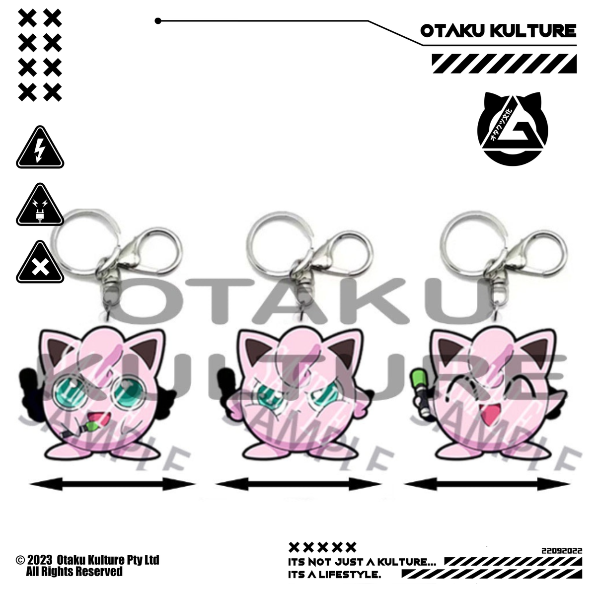 JIGGLY PUFF 3D MOTION KEYCHAIN