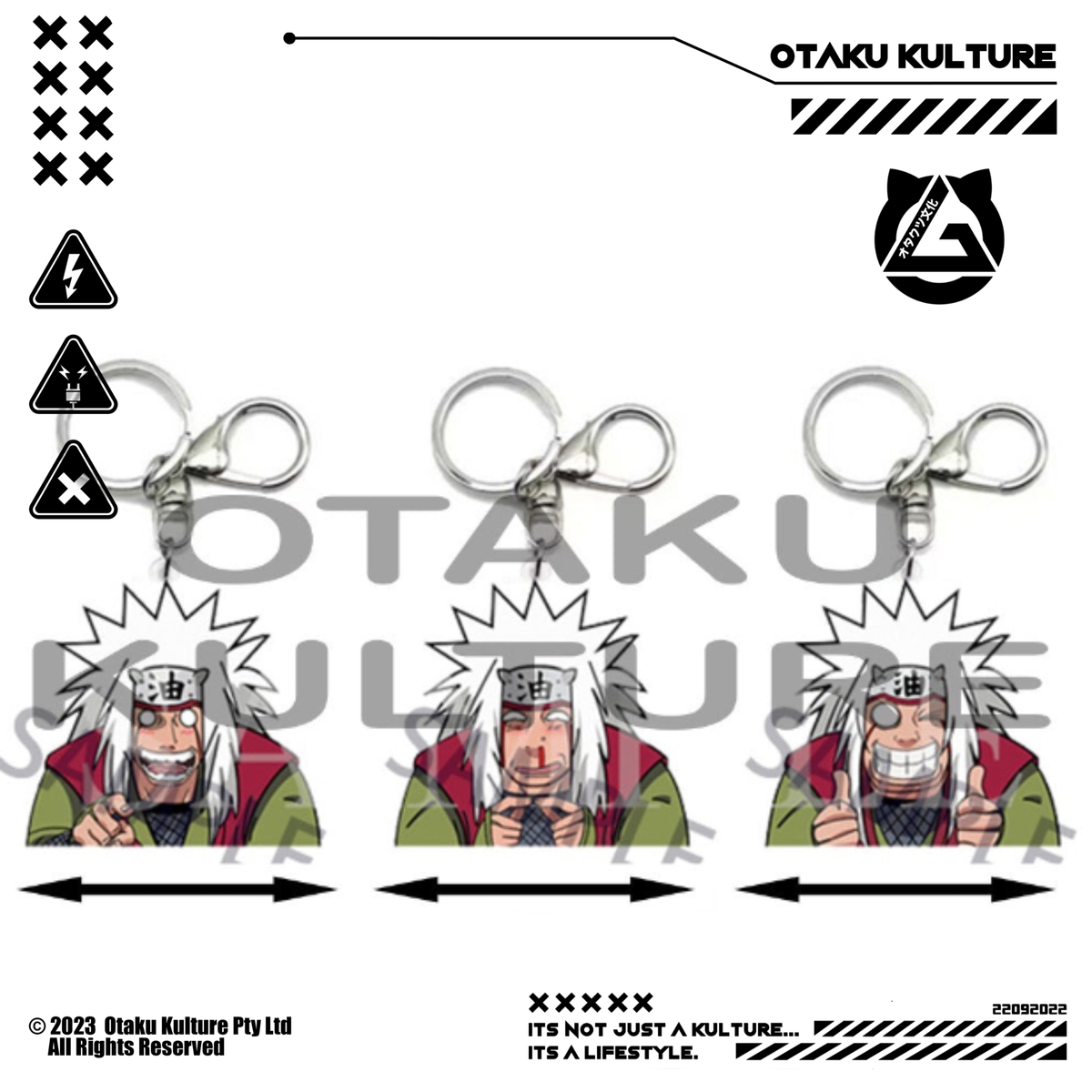 JIRAIYA 3D MOTION KEYCHAIN