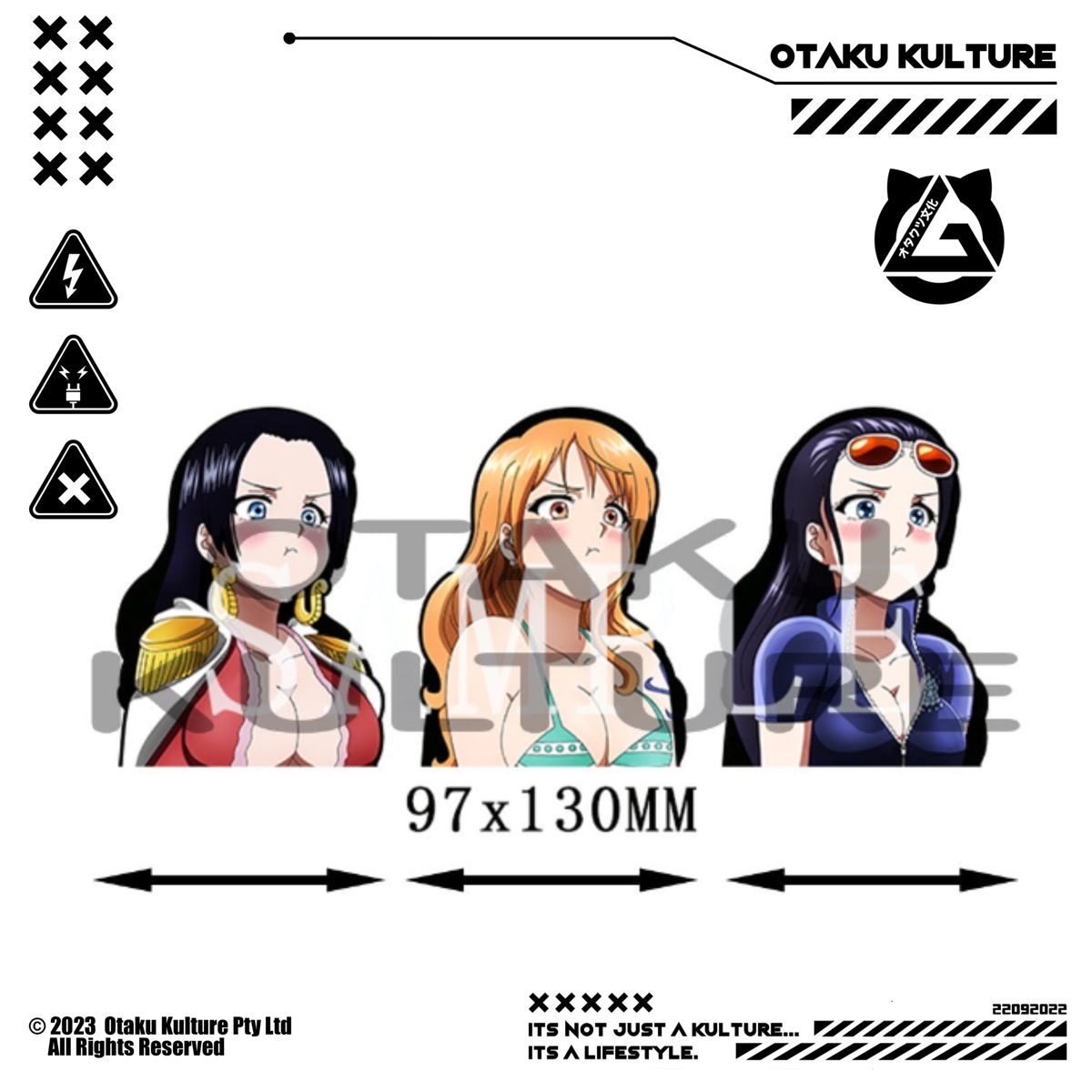NICO ROBIN/BOA HANCOCK/NAMI POUT 3D MOTION STICKER