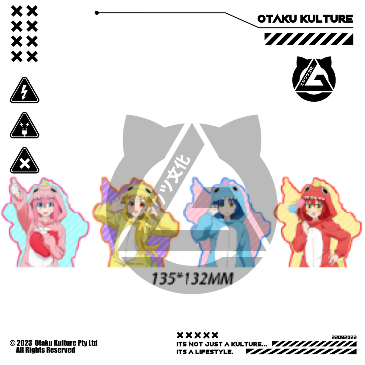 HITORI/NIJIKA/RYO/IKUYO PJ 3D MOTION STICKER
