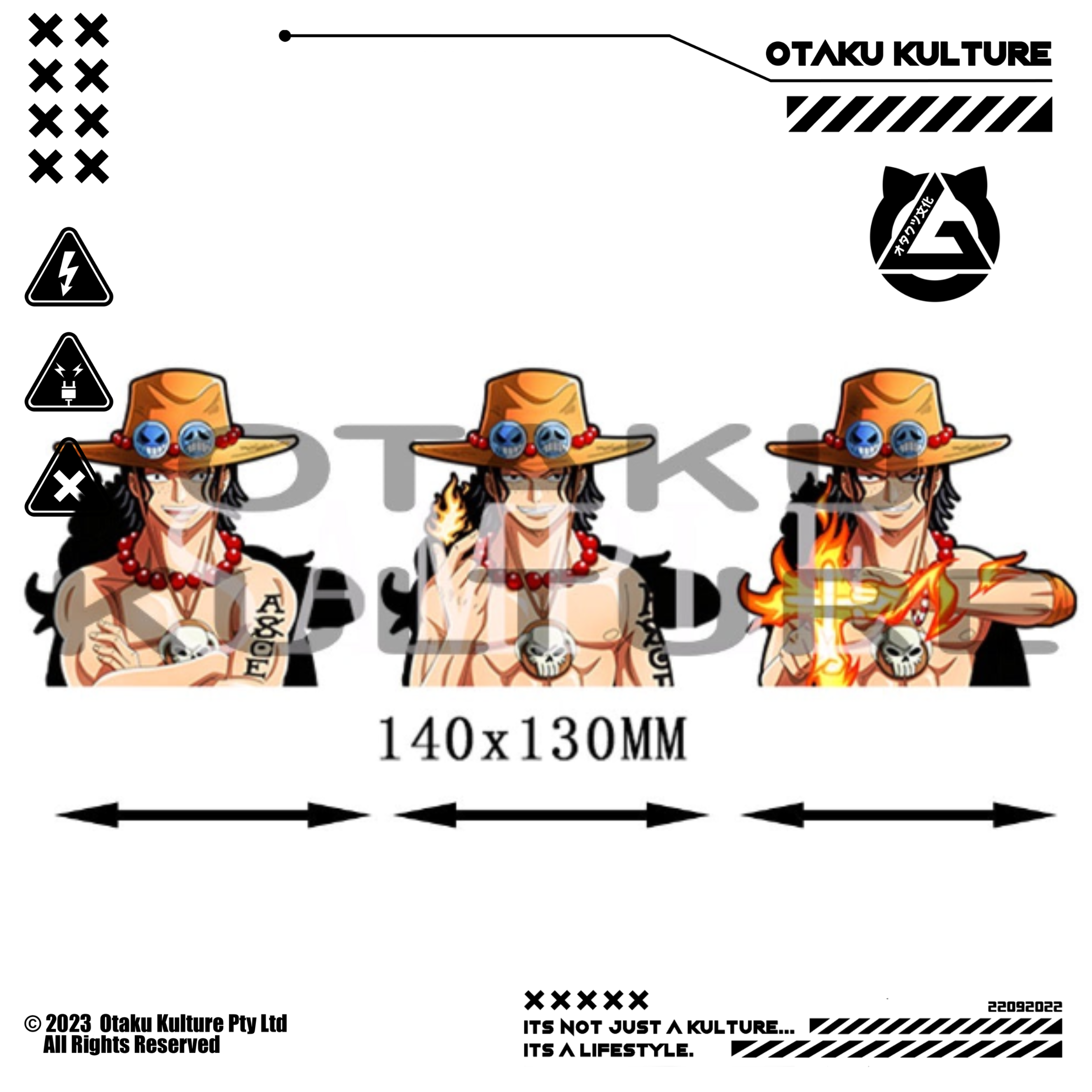 ACE SMIRK 3D MOTION STICKER