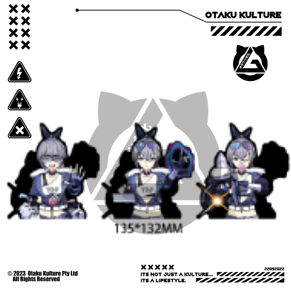 SILVER WOLF 3D MOTION STICKER