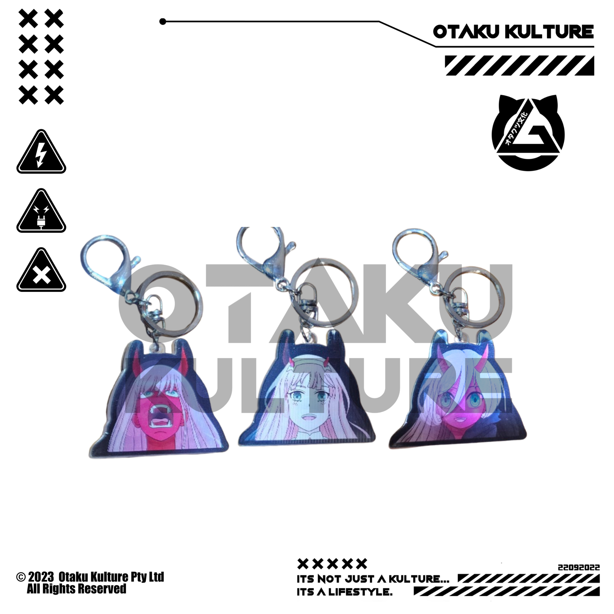 ZERO TWO GROWING 3D MOTION KEYCHAIN