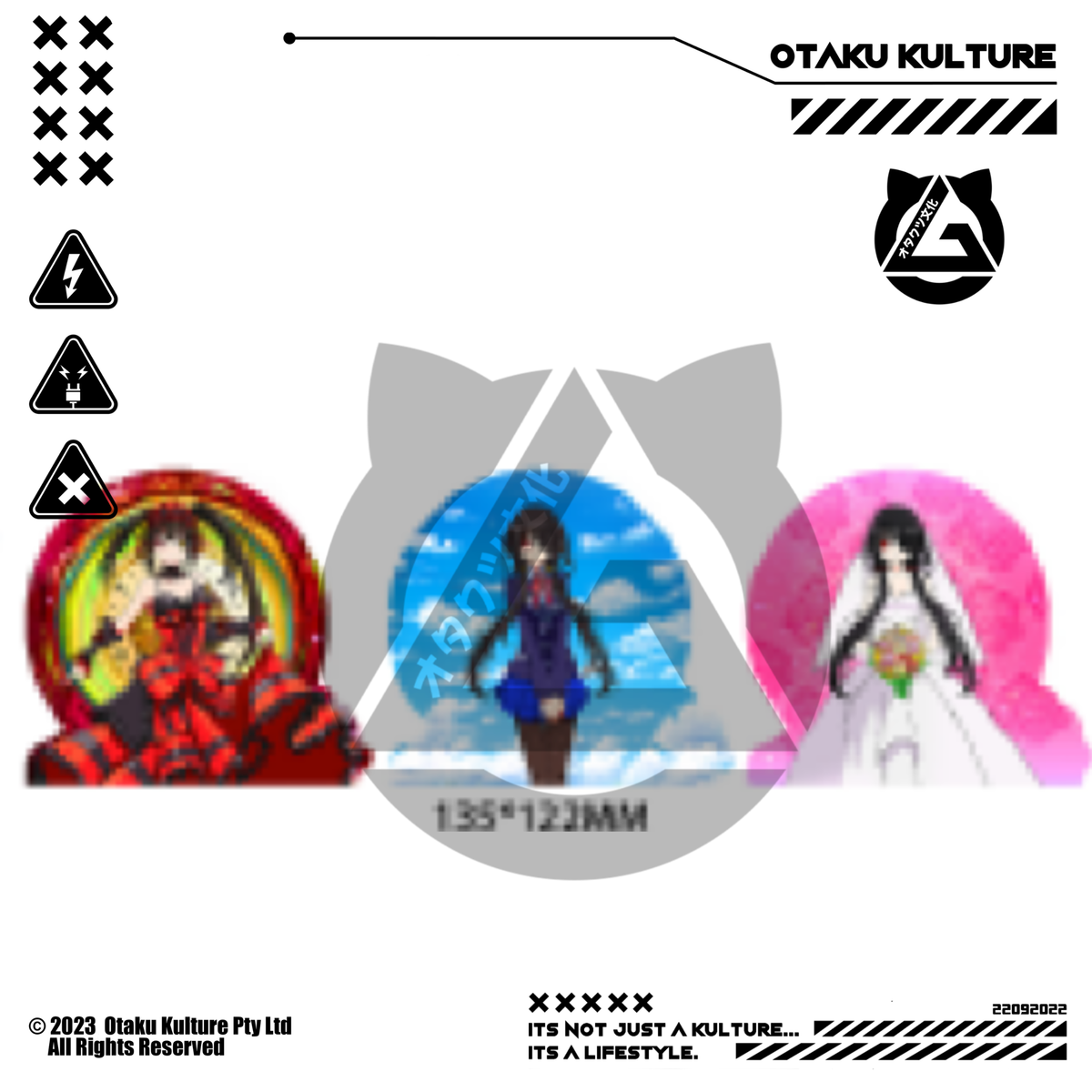 KURUMI TOKISAKI 3D MOTION STICKER