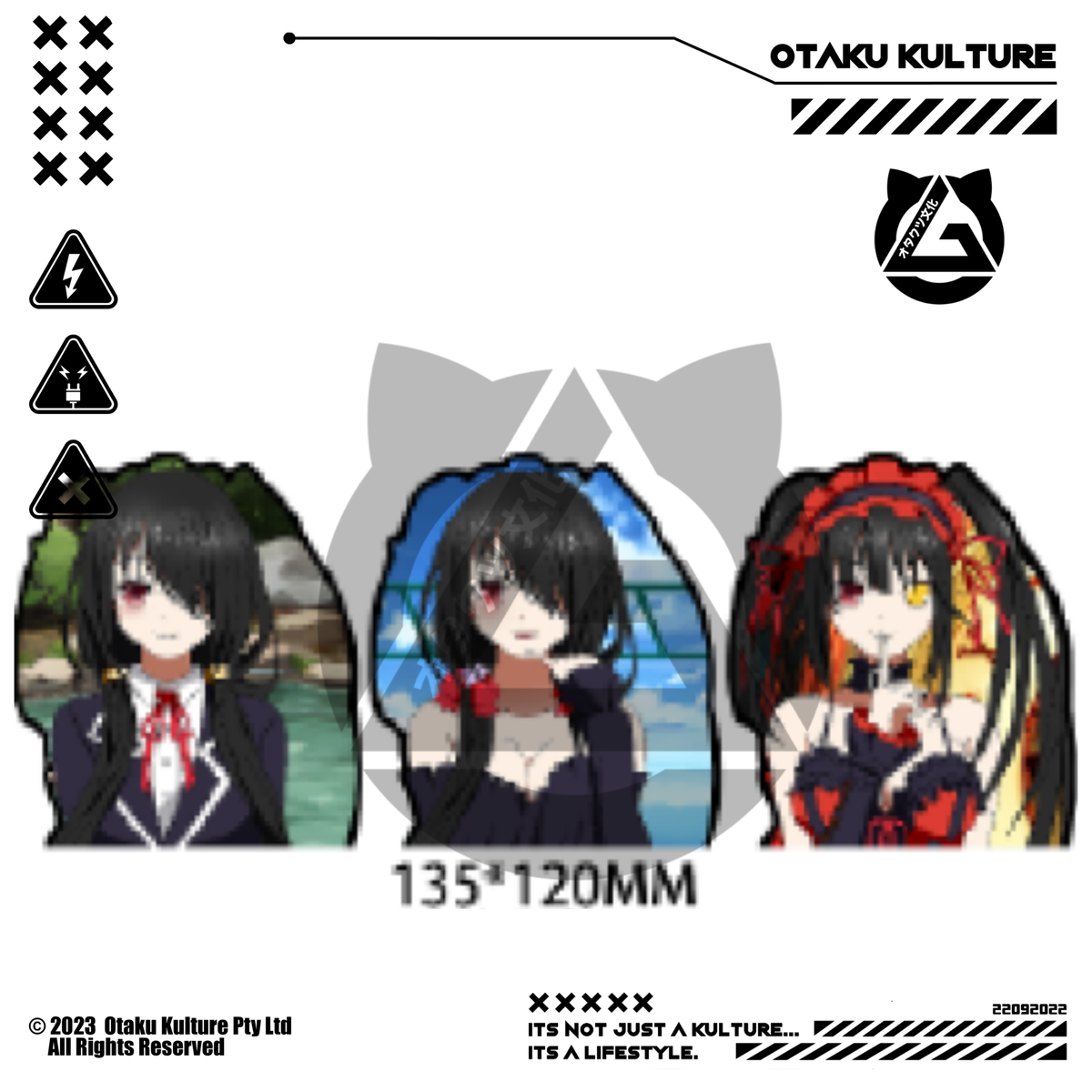 KURUMI TOKISAKI CLOSE UP 3D MOTION STICKER