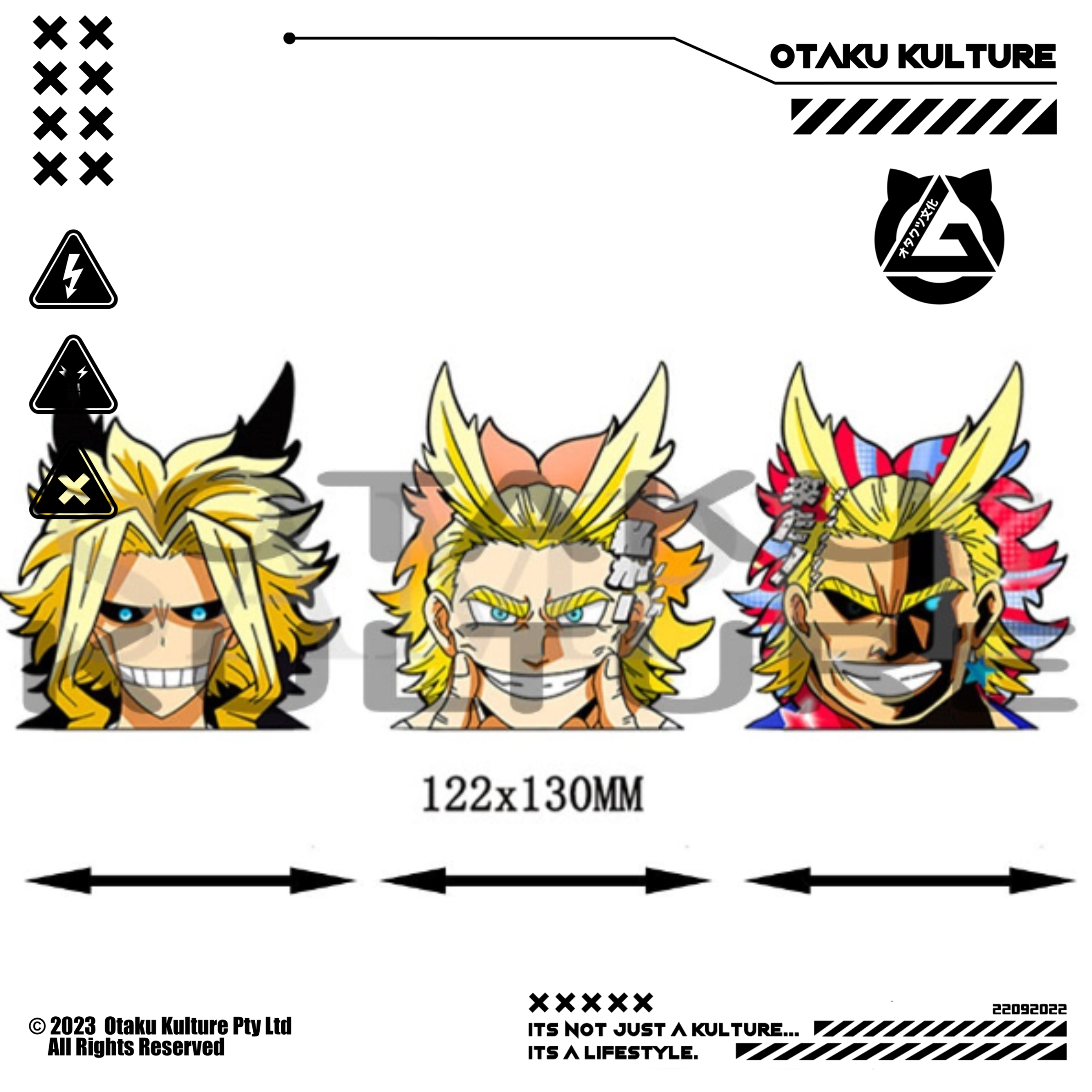 ALL MIGHT 3D MOTION STICKER