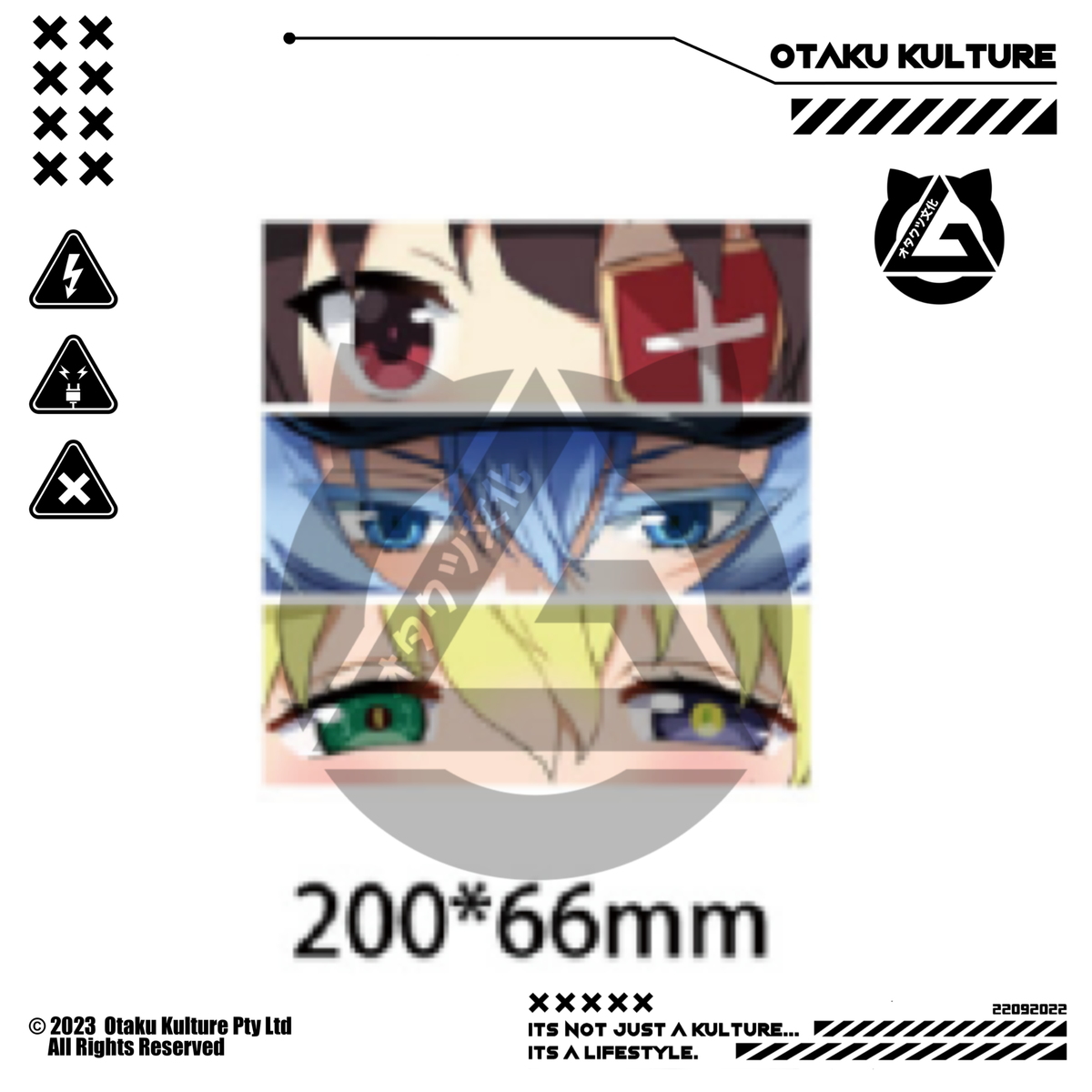 ANIME GIRL EYES 3D MOTION STICKER