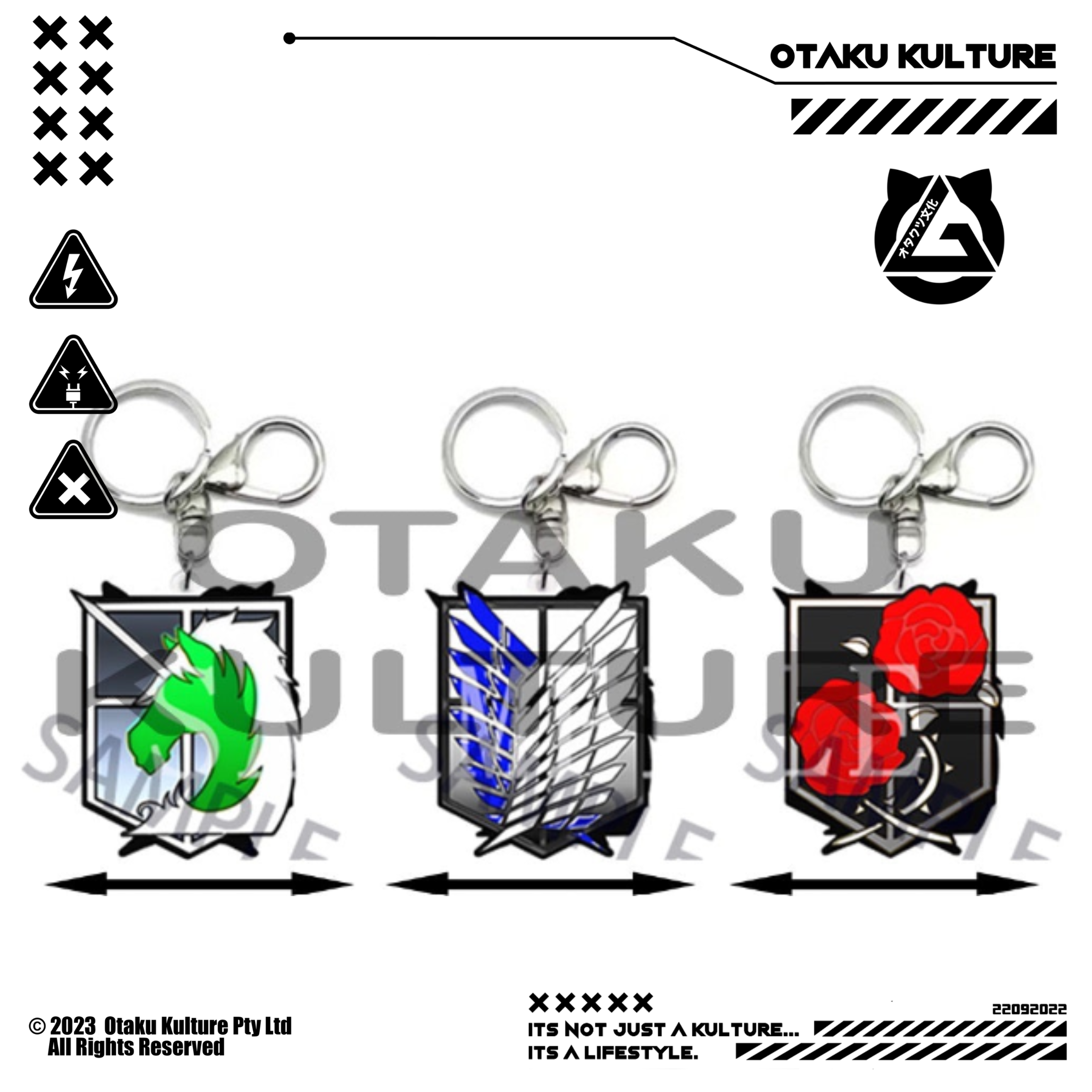 AOT CRESTS 3D MOTION KEYCHAIN