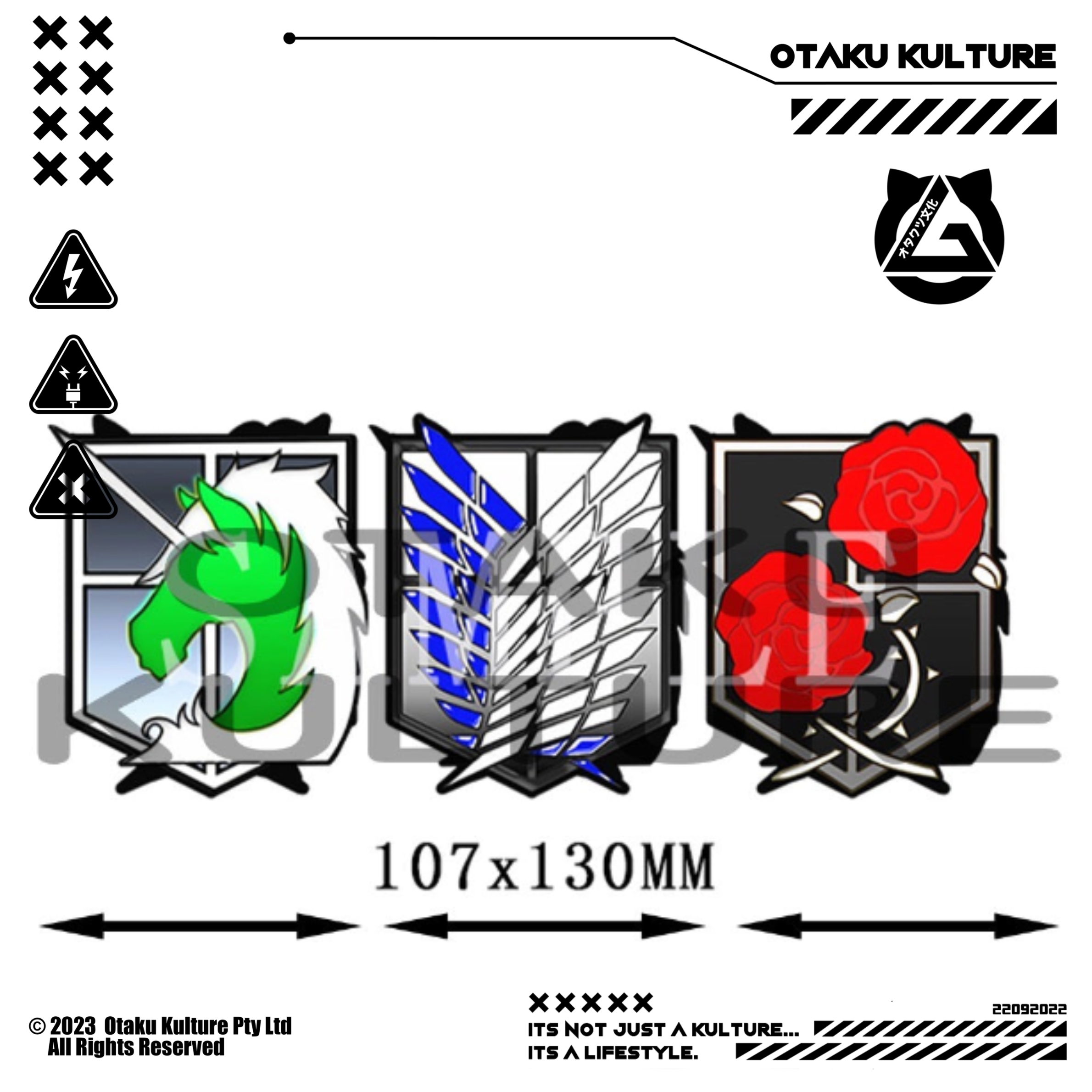 AOT CRESTS 3D MOTION STICKER