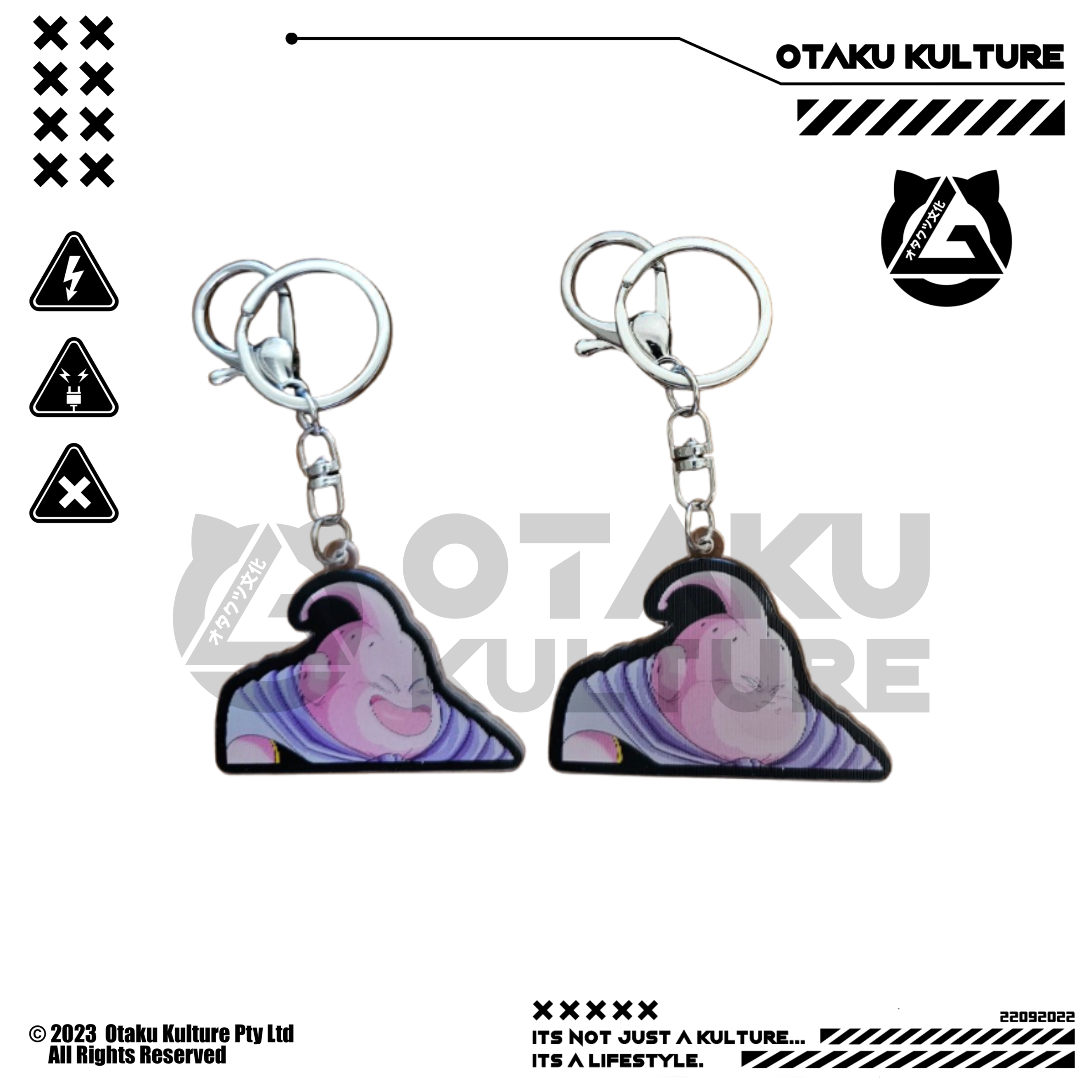 MAJIN BUU HAPPY/SERIOUS 3D MOTION KEYCHAIN