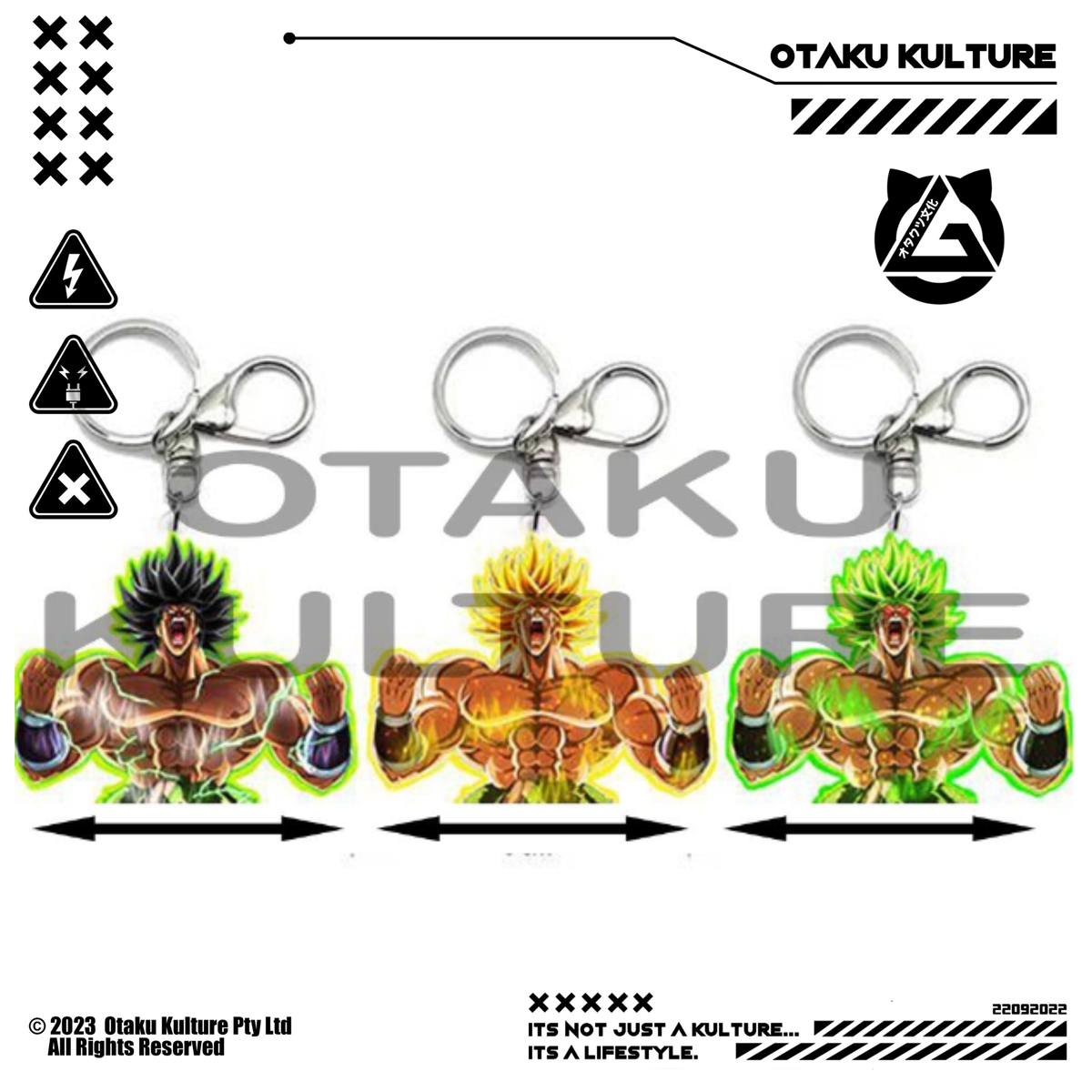 BROLY 3D MOTION KEYCHAIN