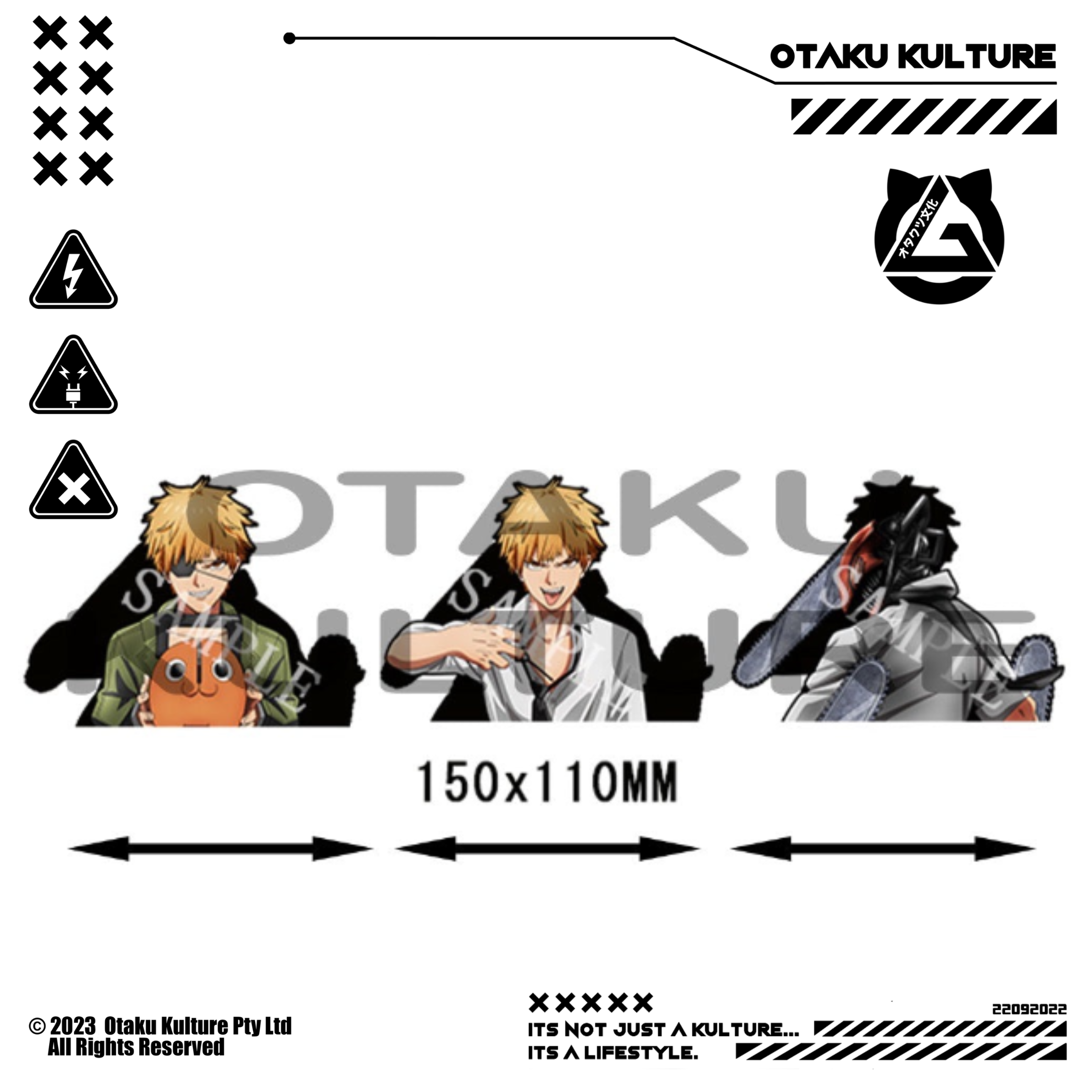CHAINSAW MAN/DENJI 3D MOTION STICKER