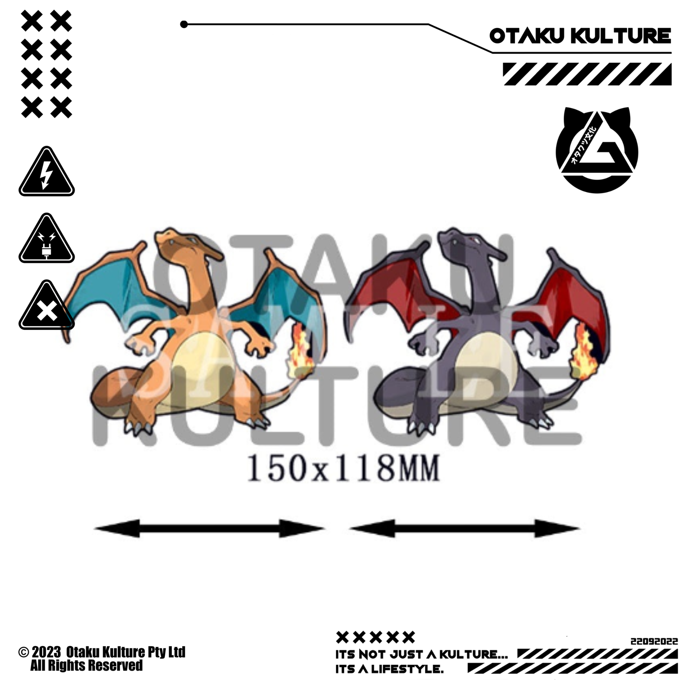 CHARIZARD SHINY 3D MOTION STICKER