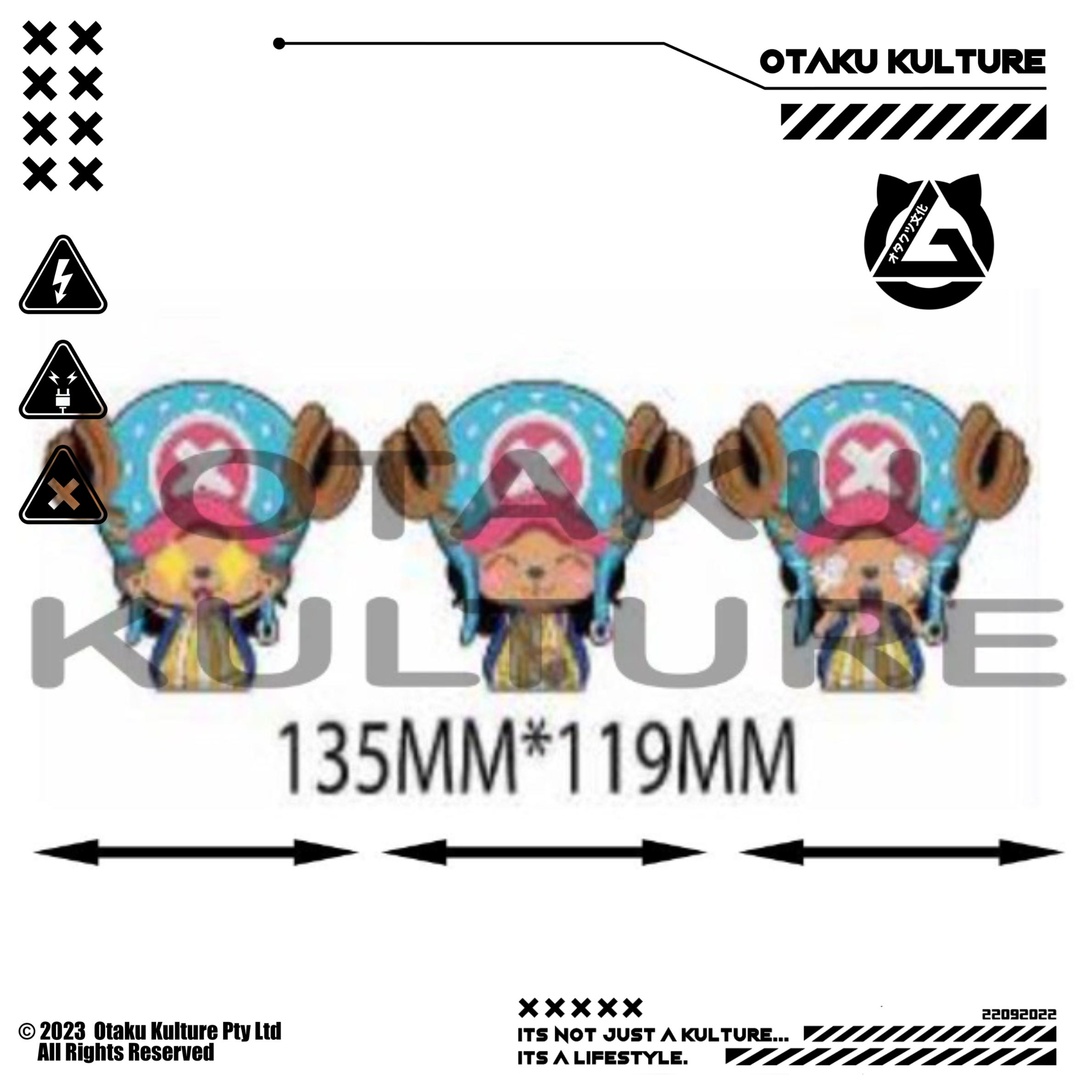 CHOPPER STARS 3D MOTION STICKER