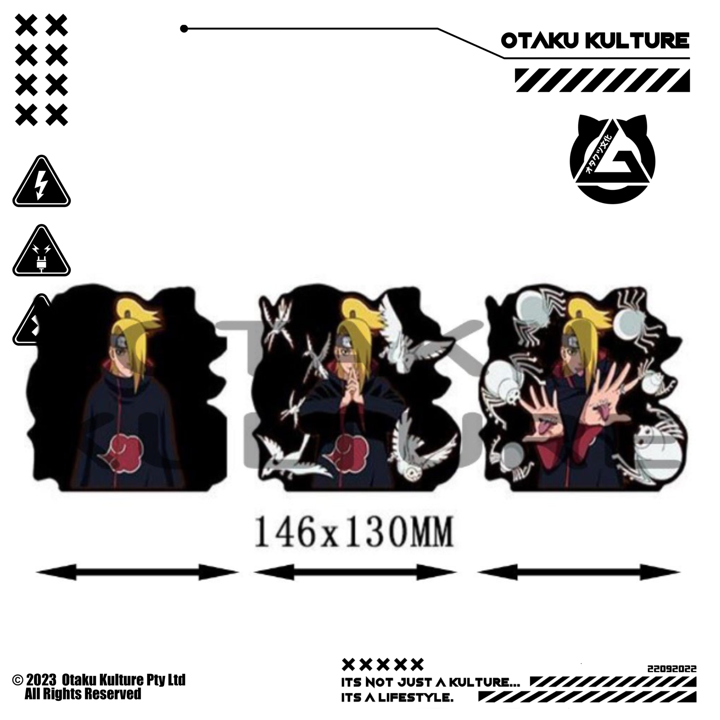 DEIDARA 3D MOTION STICKER
