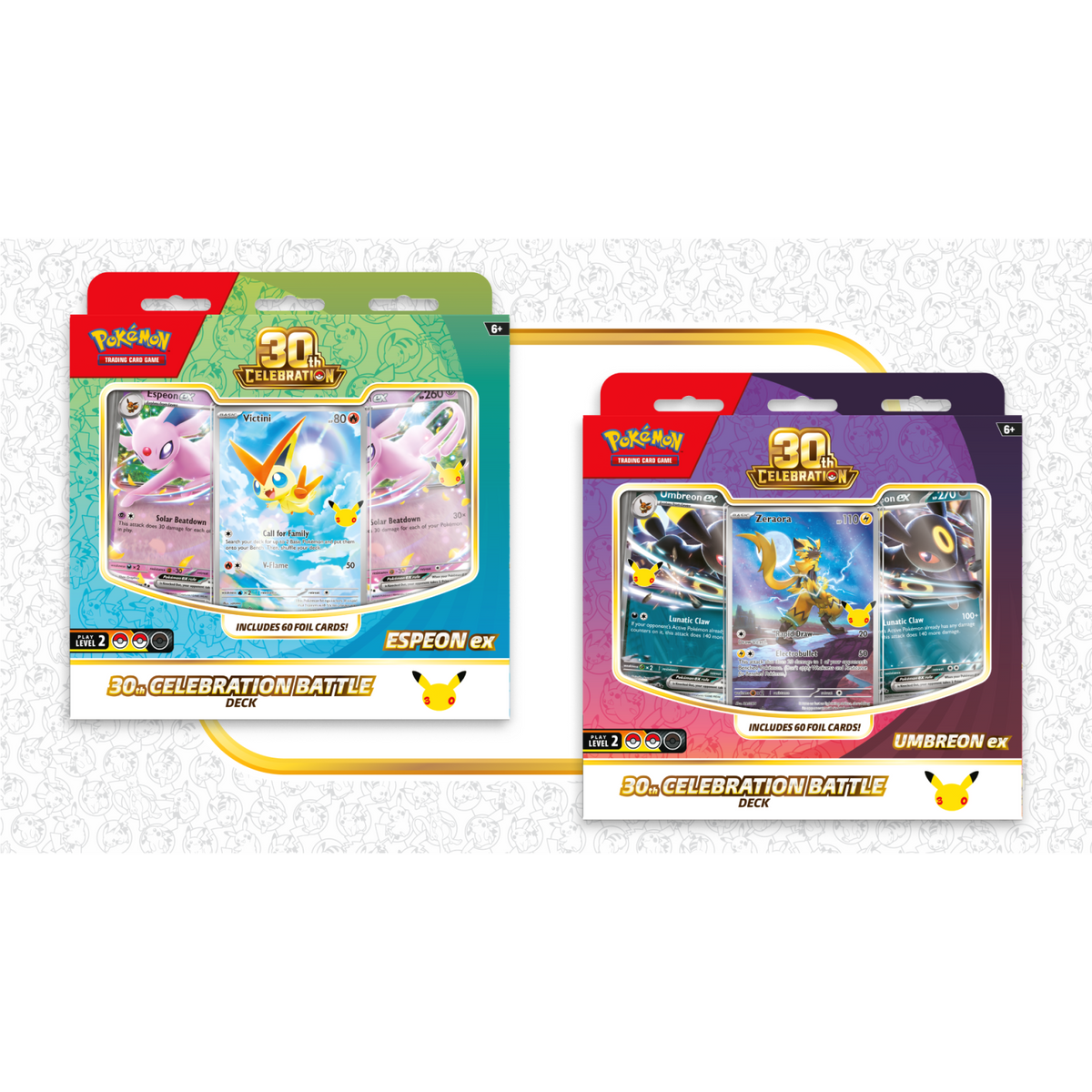 Pokémon TCG: 30th Celebration Battle Decks, Espeon ex and Umbreon ex