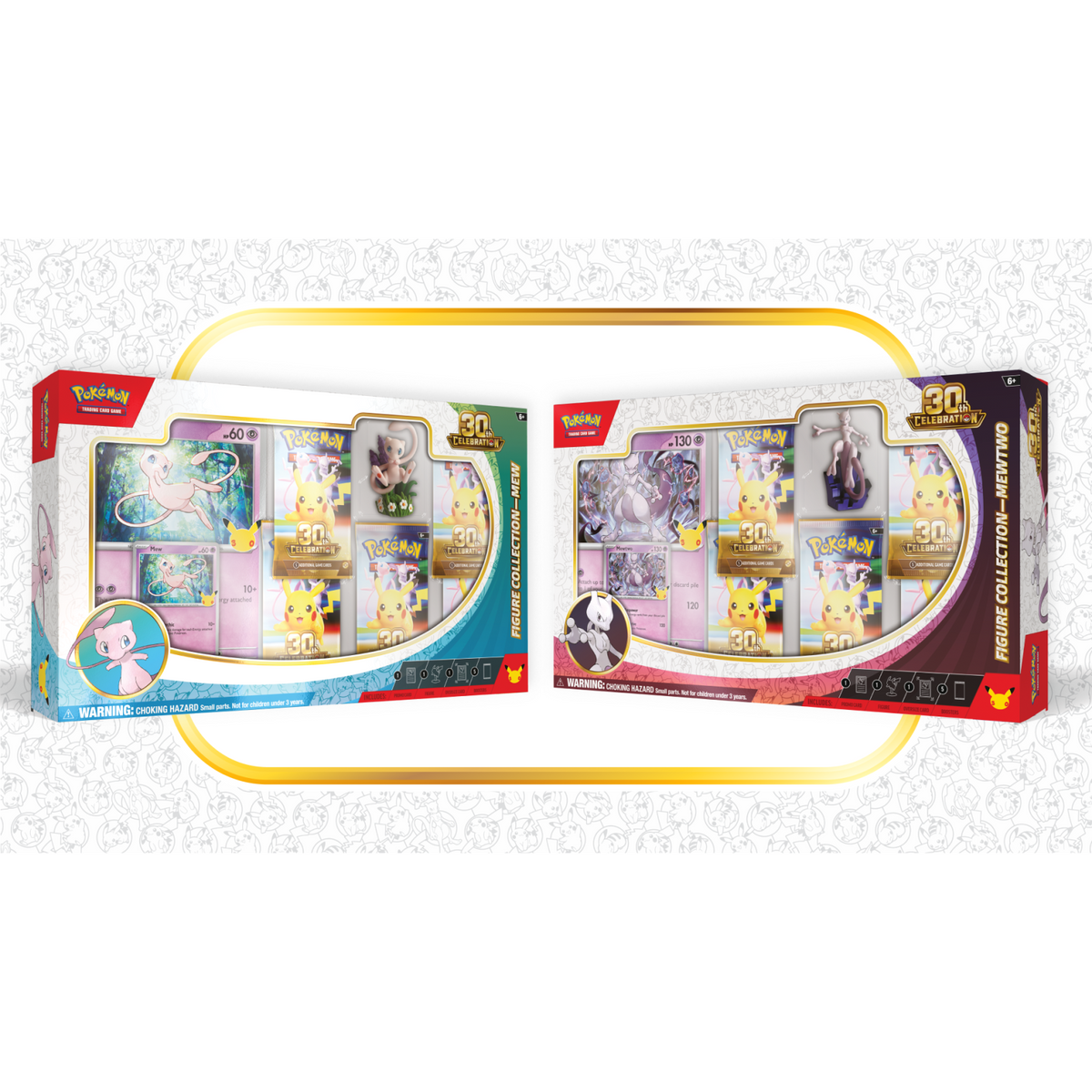 Pokémon TCG: 30th Celebration Figure Collection, Mew and Mewtwo versions