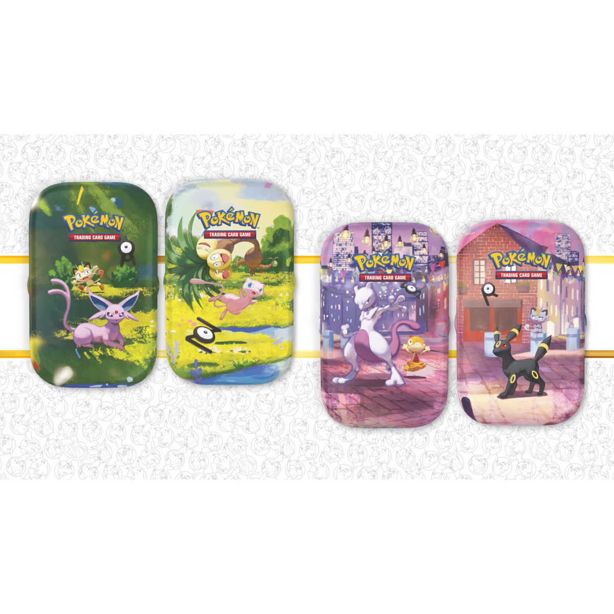 Pokémon TCG: 30th Celebration Mini Tins in four of the designs