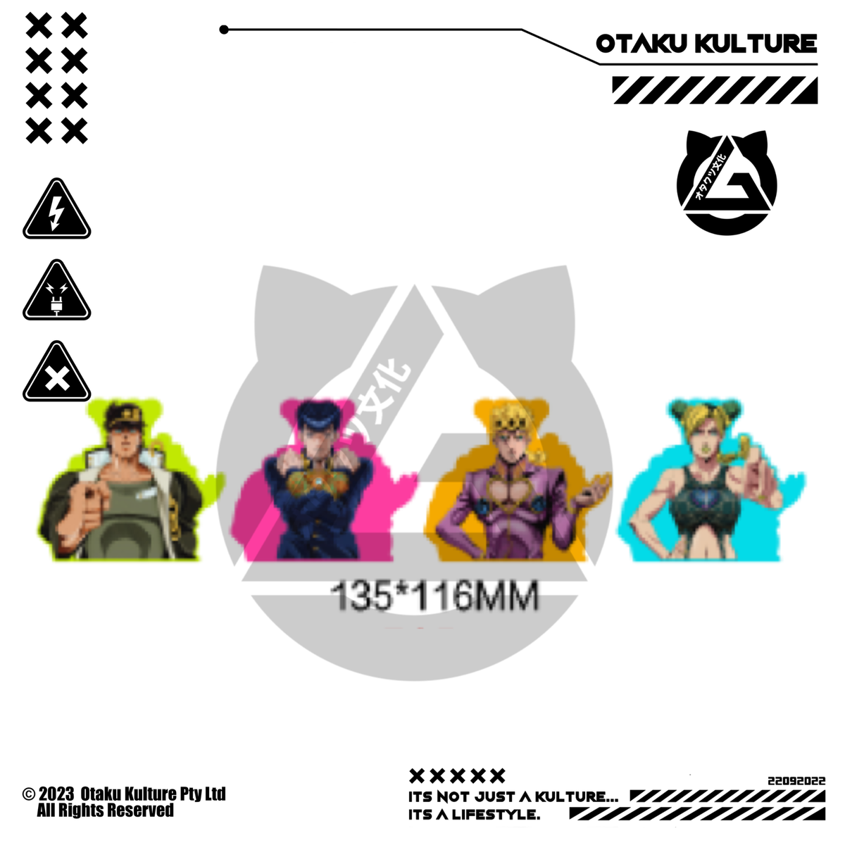 JOJO BIZARRE ADVENTURES 3D MOTION STICKER