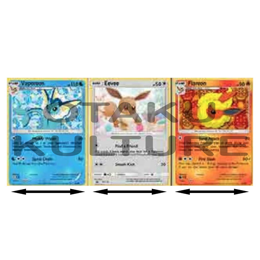 EEVEE/FLAREON/VAPOREON POKEMON CARD 3D MOTION POSTER