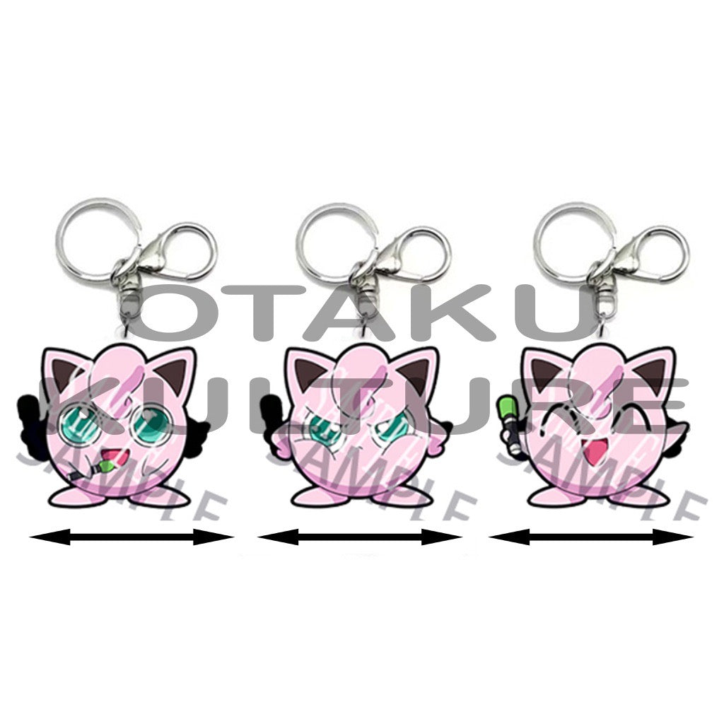 JIGGLY PUFF 3D MOTION KEYCHAIN