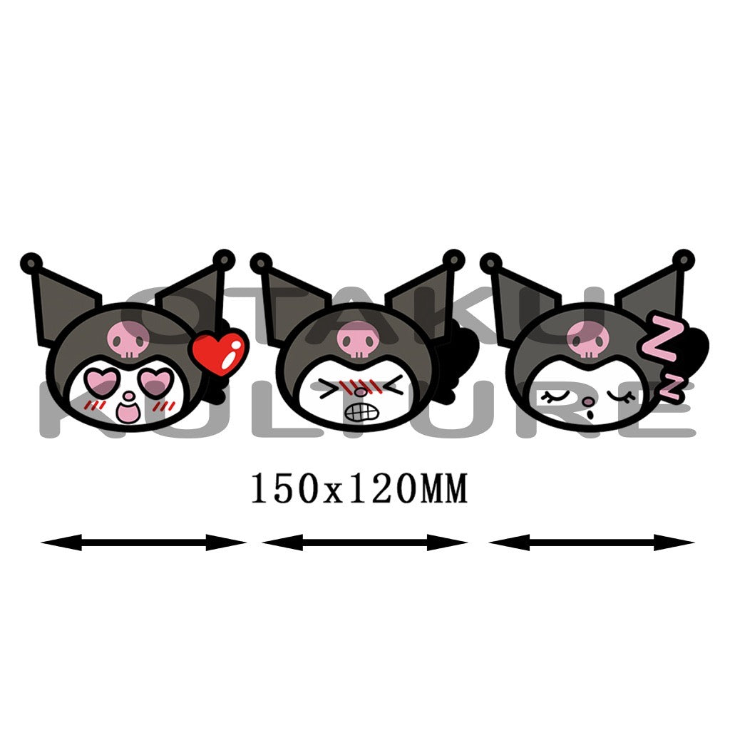 Sanrio Borraccia Kuromi Heart Eyes, 680 Ml, A Parete Singola, Con Coperchio Sportivo, Ufficiale
