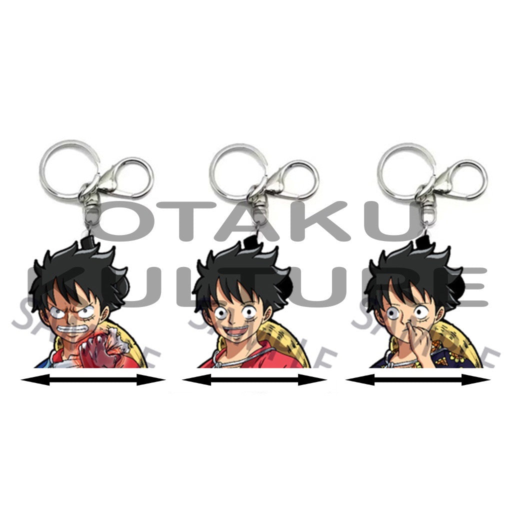 LUFFY PICK NOSE 3D MOTION KEYCHAIN