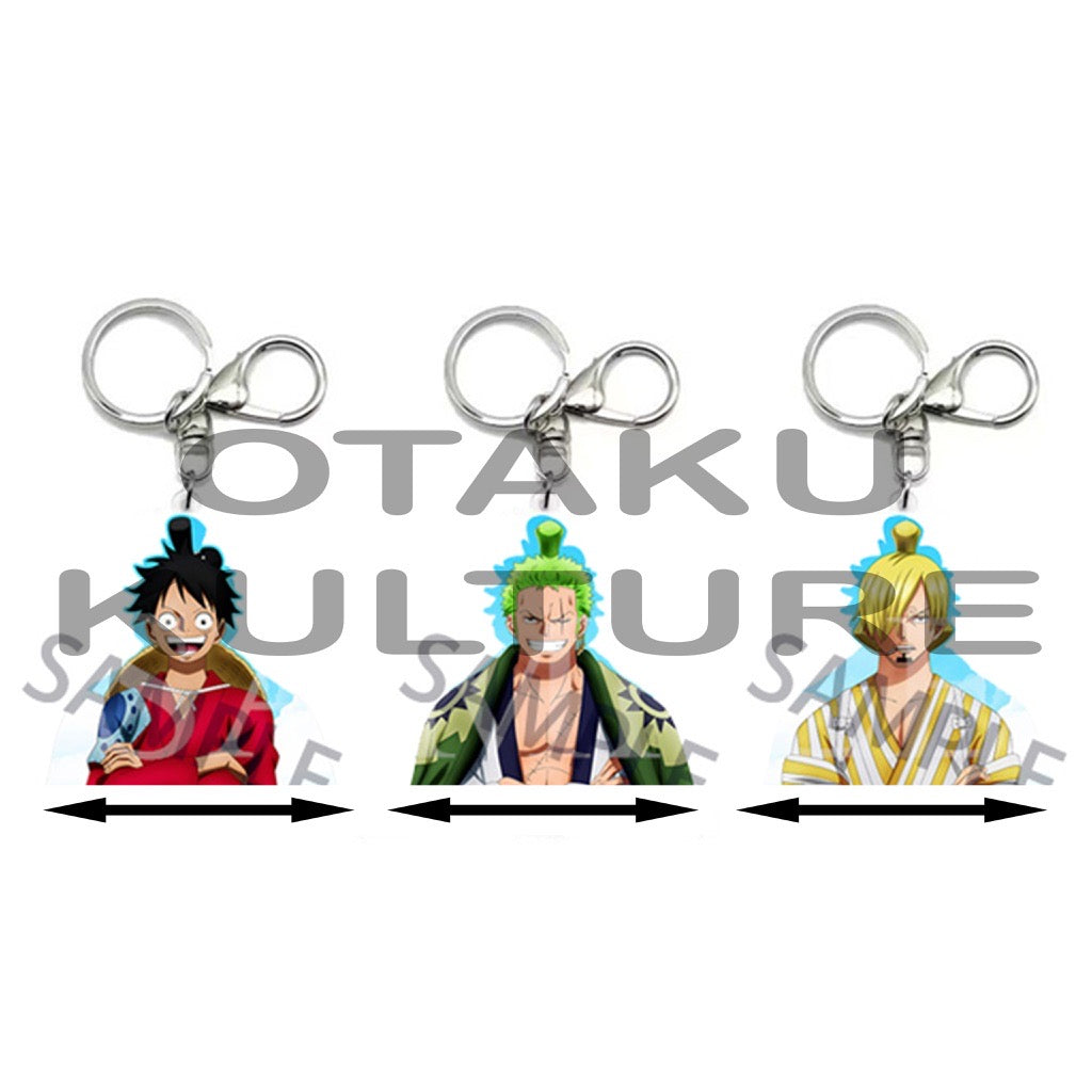 LUFFY/SANJI/ZORO 3D MOTION KEYCHAIN