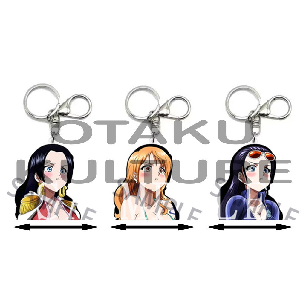 NAMI/BOA/NICO ROBIN POUT 3D MOTION KEYCHAIN