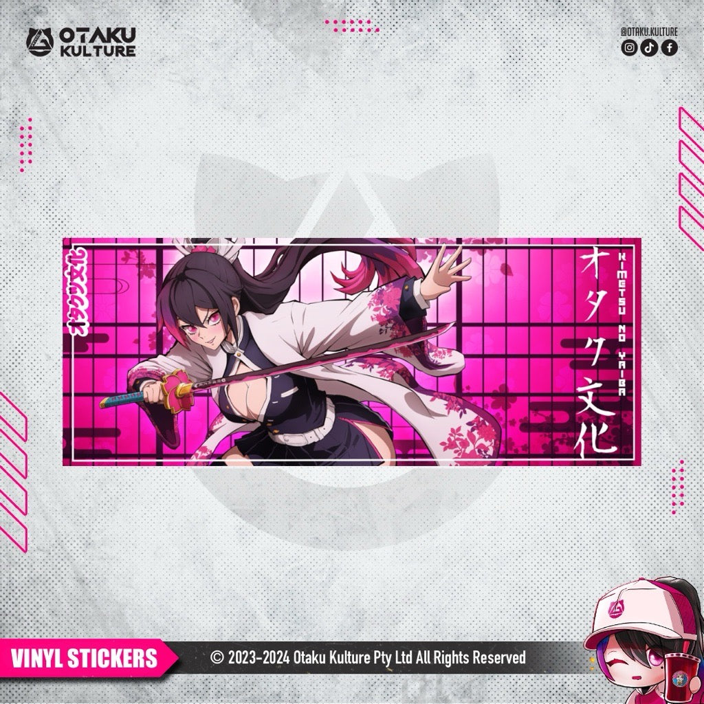 OC MEGUMI HASHIRA SLAP VINYL STICKER