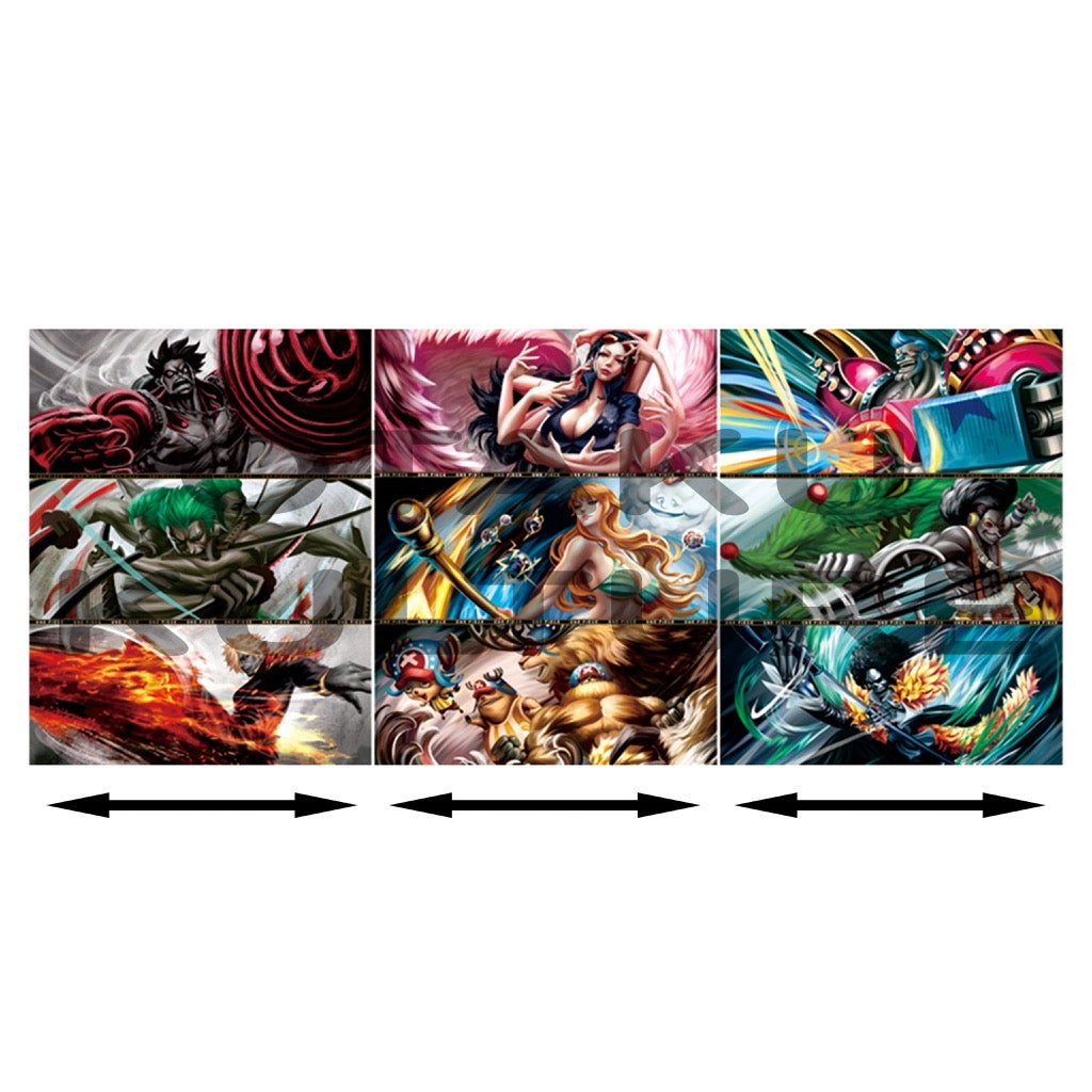 ONE PIECE 9 CHARACTER 3D MOTION POSTER