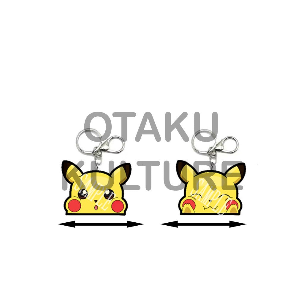 PIKACHU CHEEKS 3D MOTION KEYCHAIN