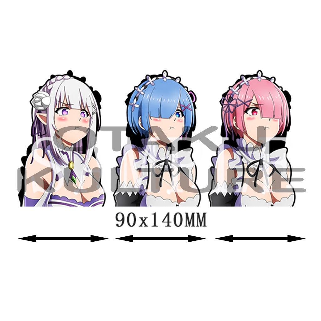 REM/RAM/EMILIA POUT 3D MOTION STICKER