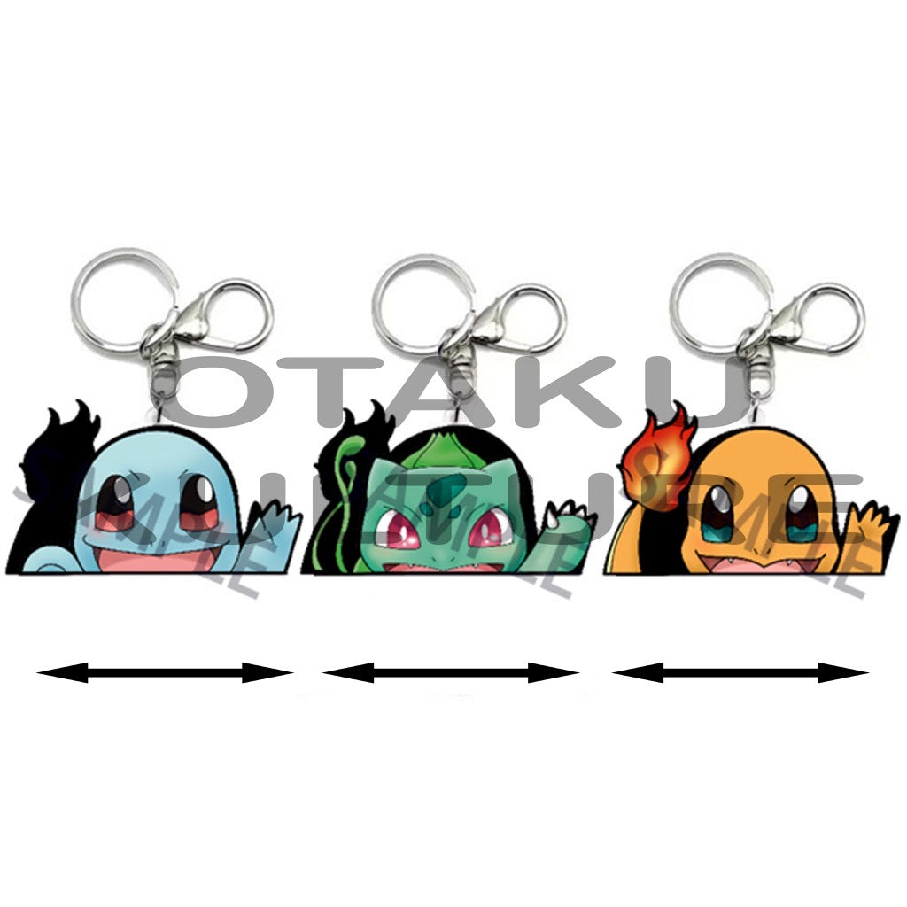 STARTER POKEMON 3D MOTION KEYCHAIN
